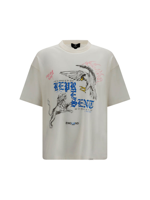 T-Shirt Enemy Flat White Cotton T-shirts