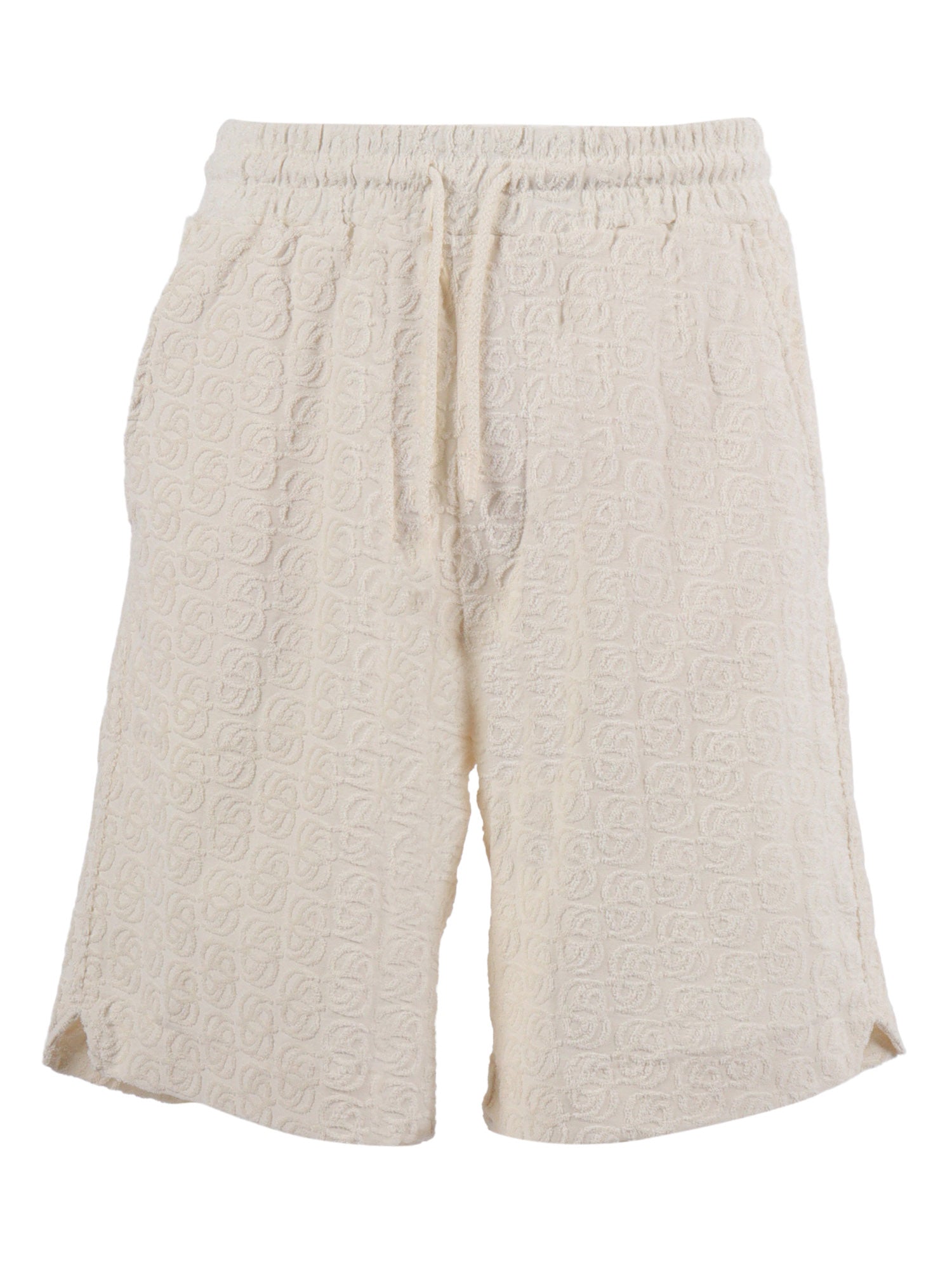 Short Monogramme White Cotton Bermuda