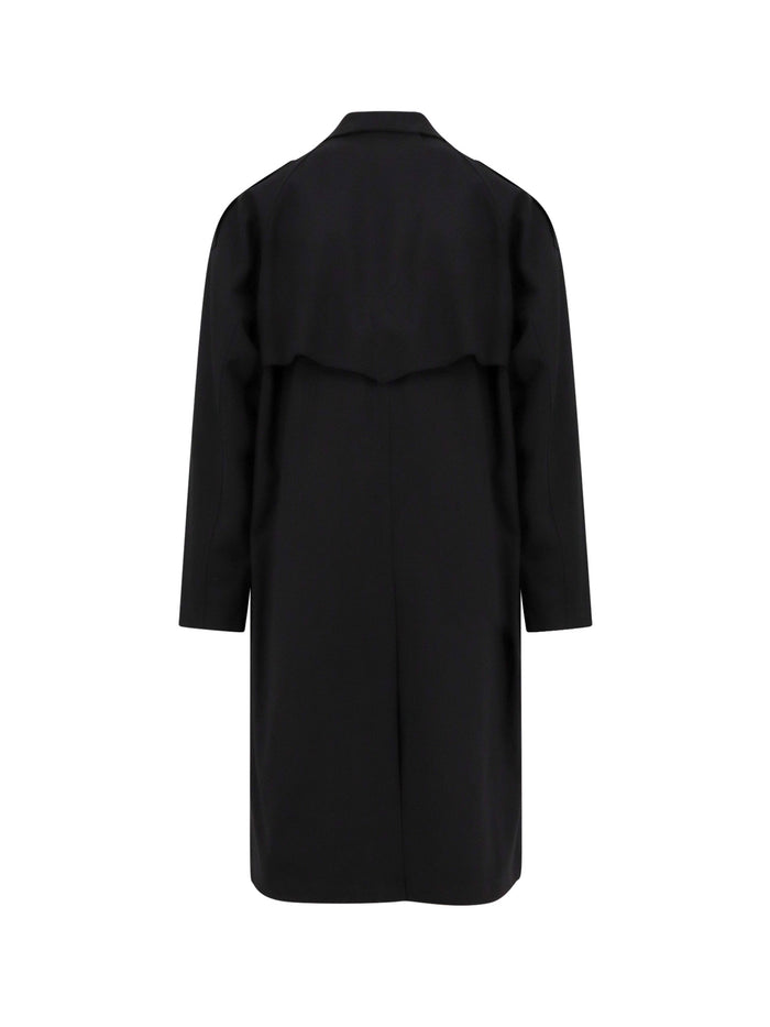 Paltò Coats Black Lana Poliestere