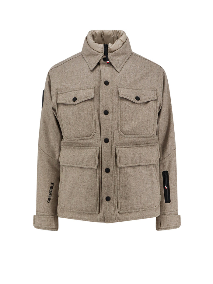 Moncler Grenoble Jackets Beige Lana Vergine