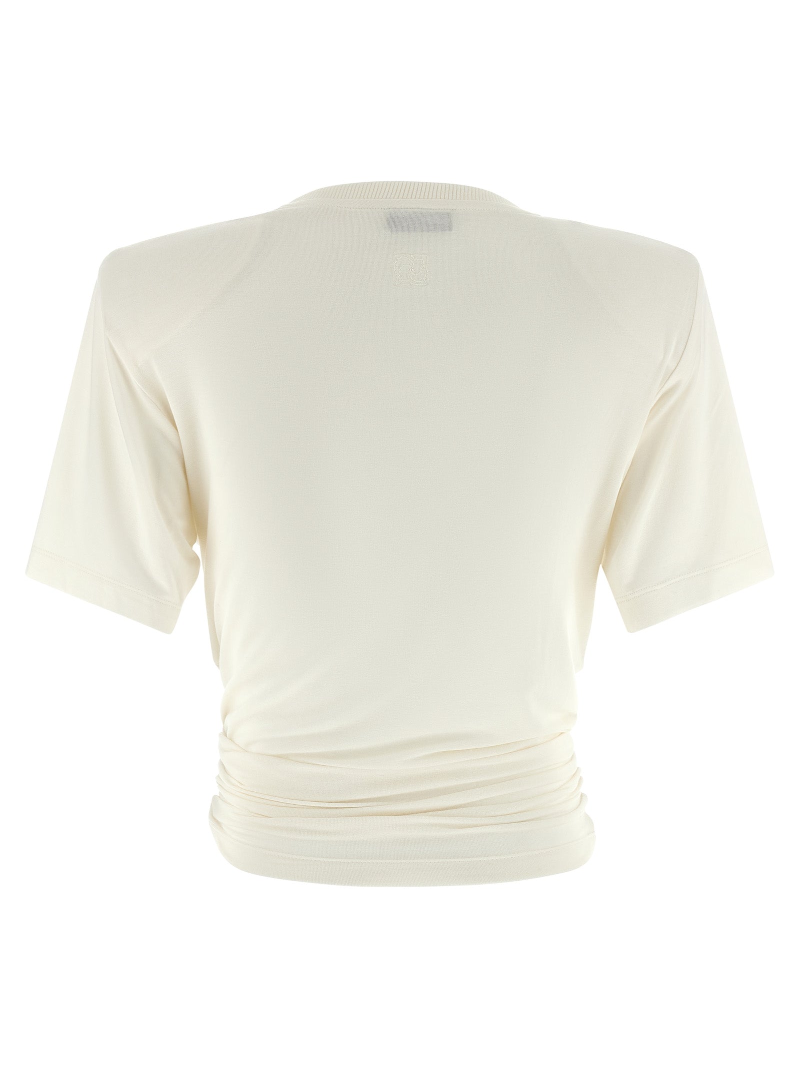 01 T-Shirt White Crulose Elastane