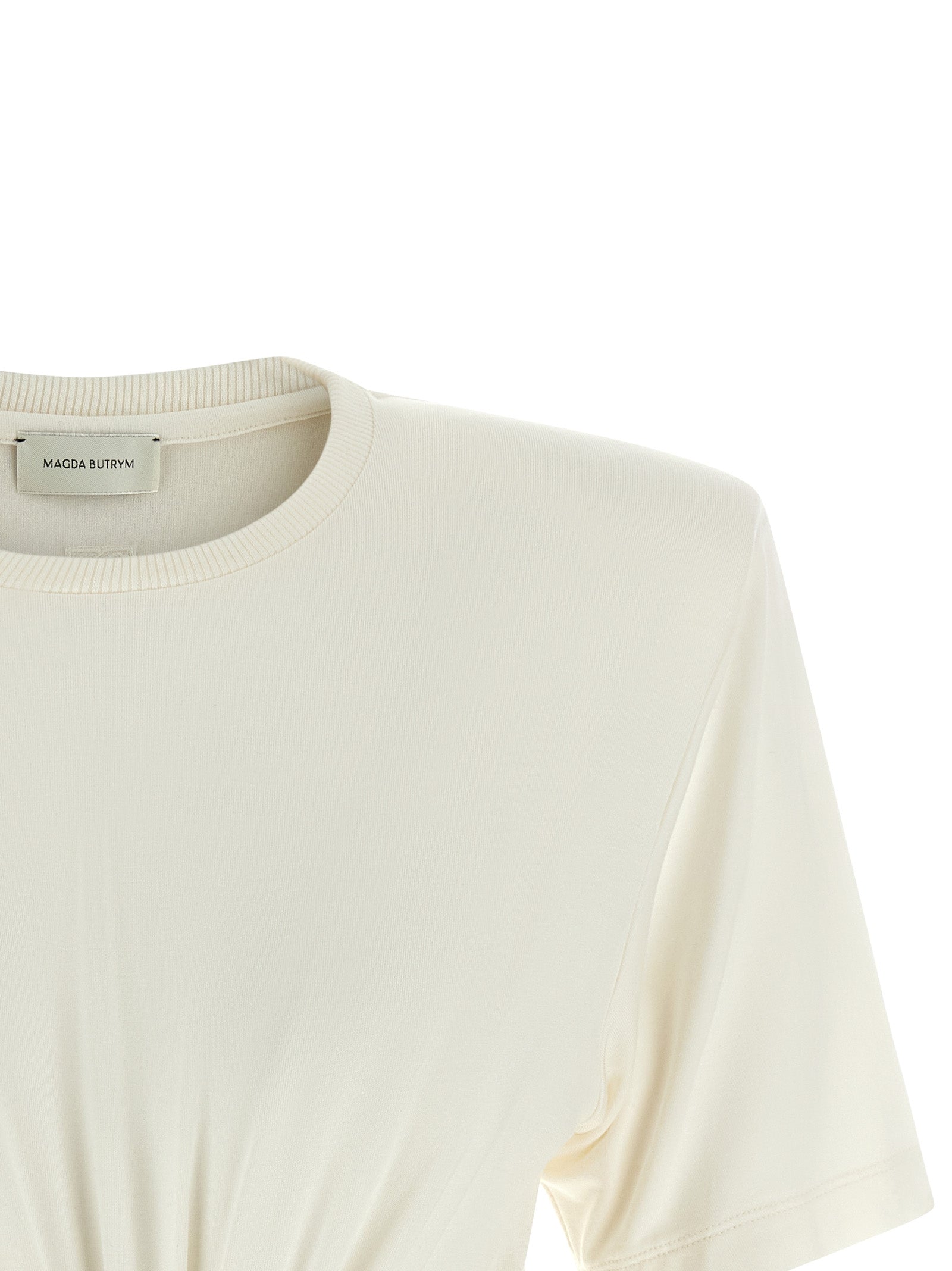 01 T-Shirt White Crulose Elastane
