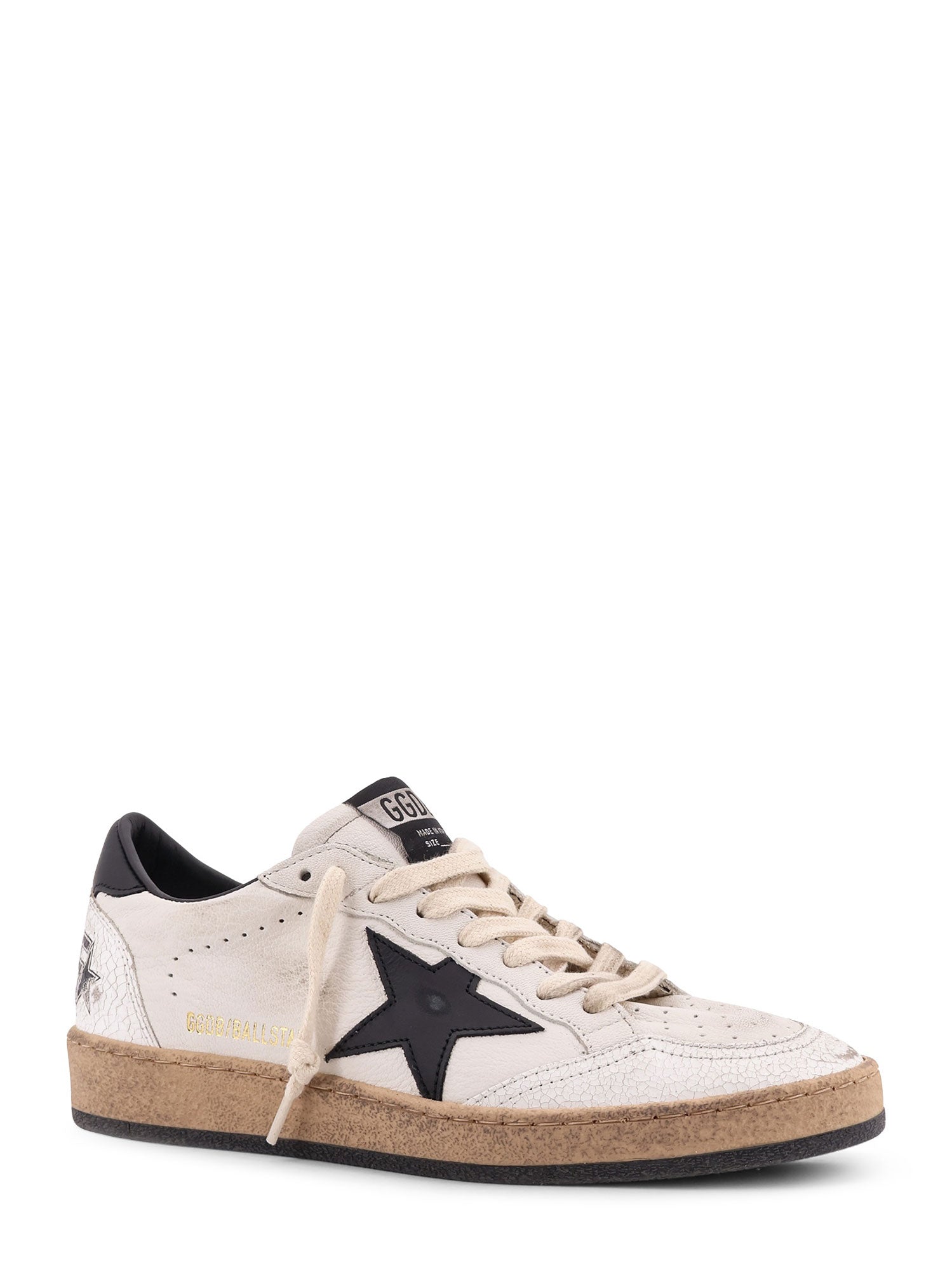 Golden Goose Sneakers White Black Pelle