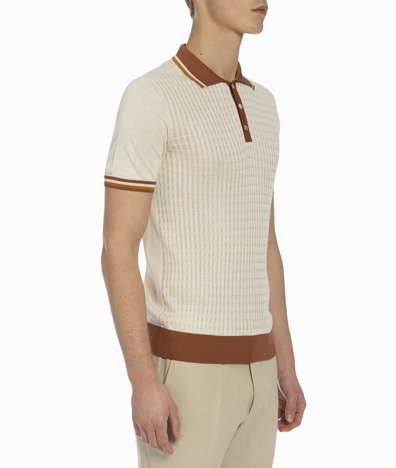 Silk Polo Positano Midnightblue Light Knitwear