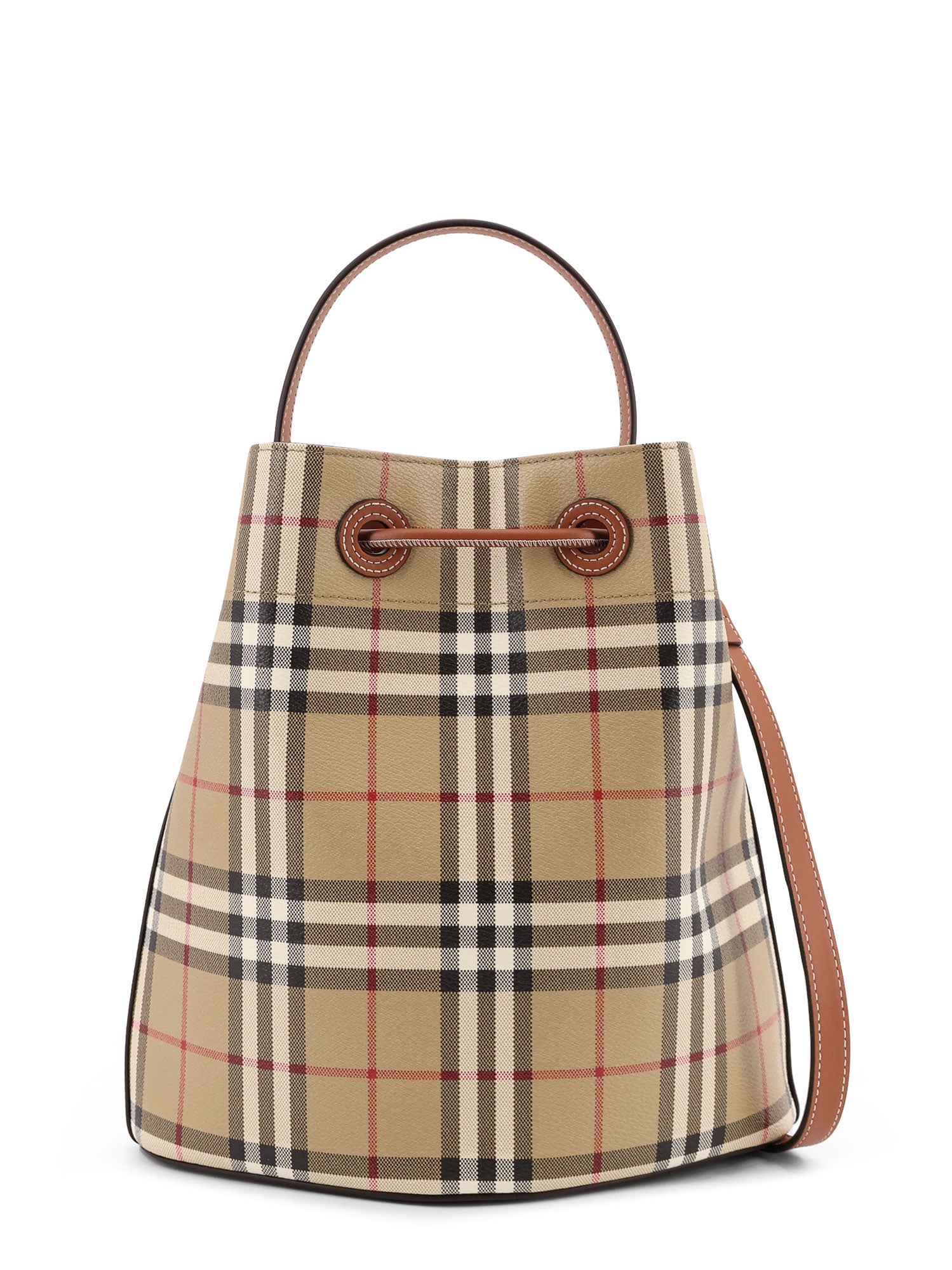 Burberry Bags Vntg Chk Briar Brown Poliuretano