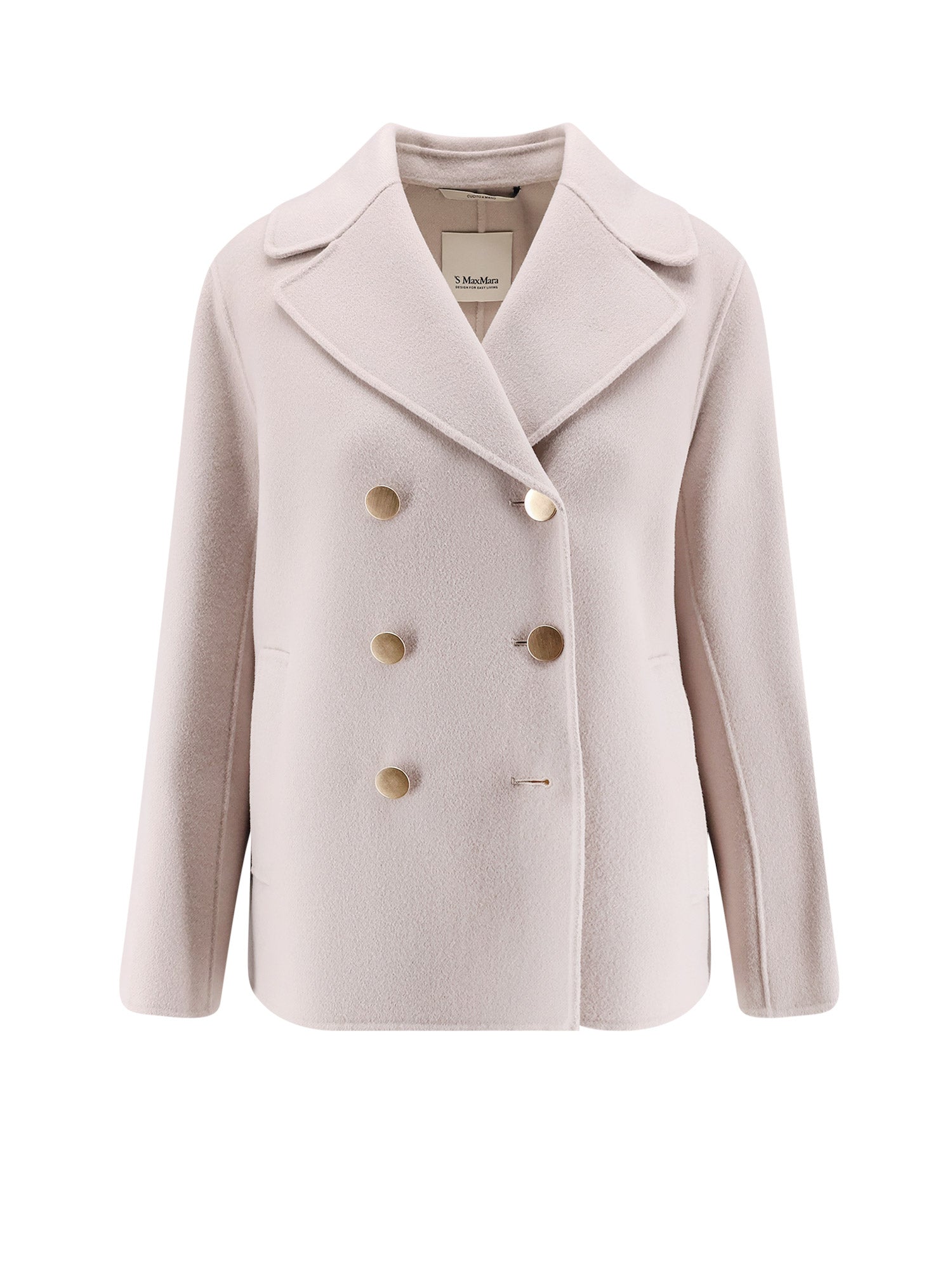S Max Mara Coats Sand Pura Lana Vergine
