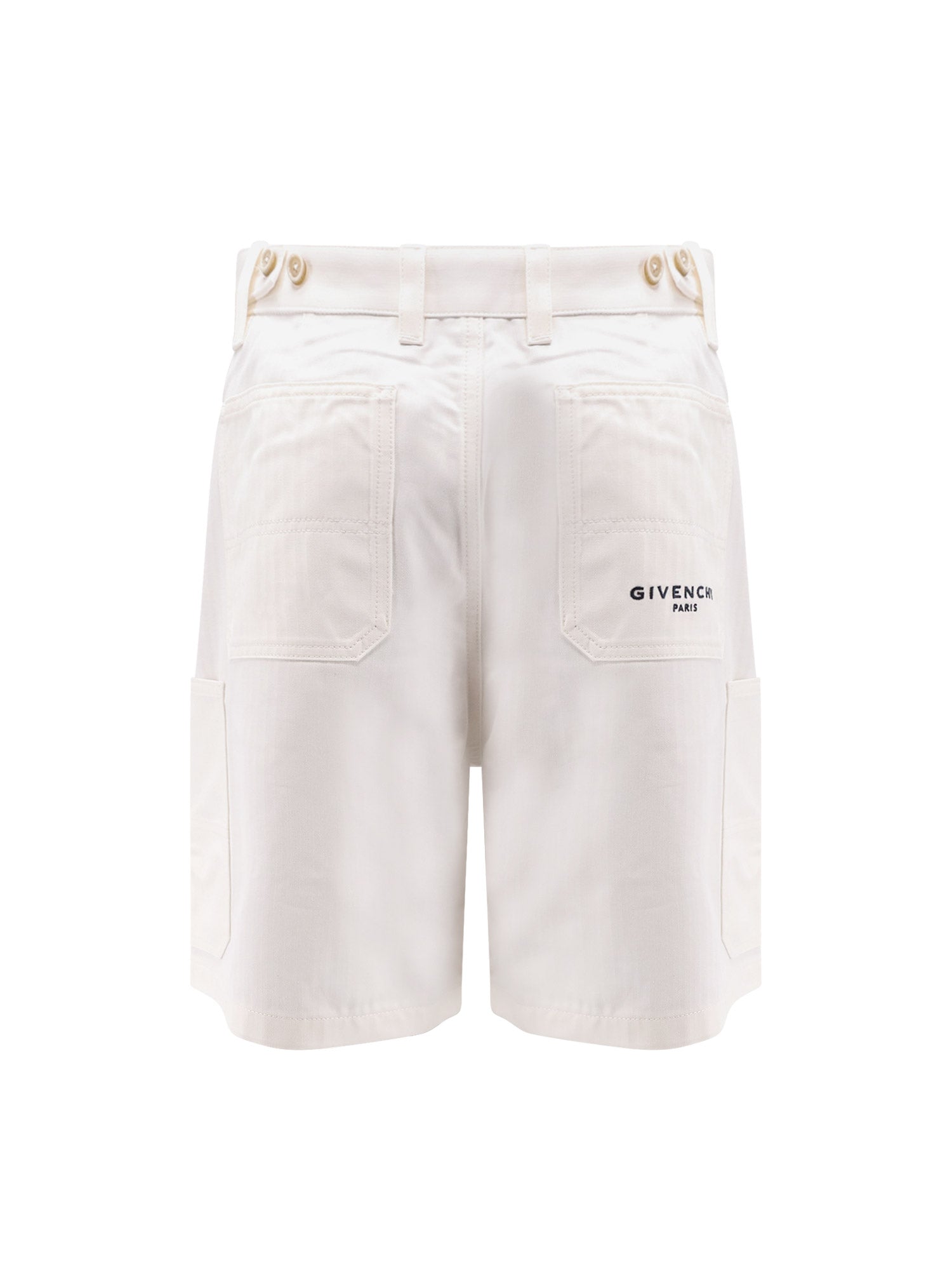 Givenchy Shorts White Cotone