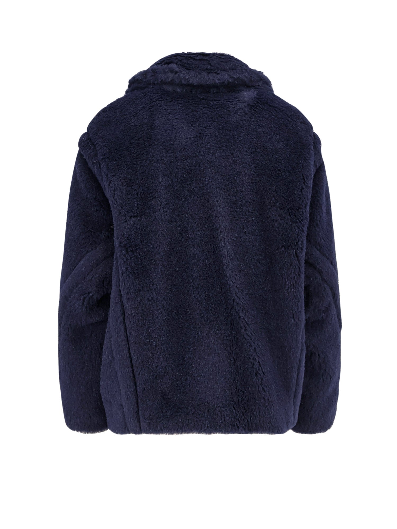 Max Mara Jackets Blu Marino Alpaca Lana Seta