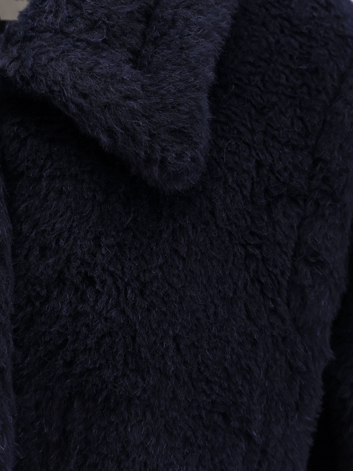 Max Mara Jackets Blu Marino Alpaca Lana Seta