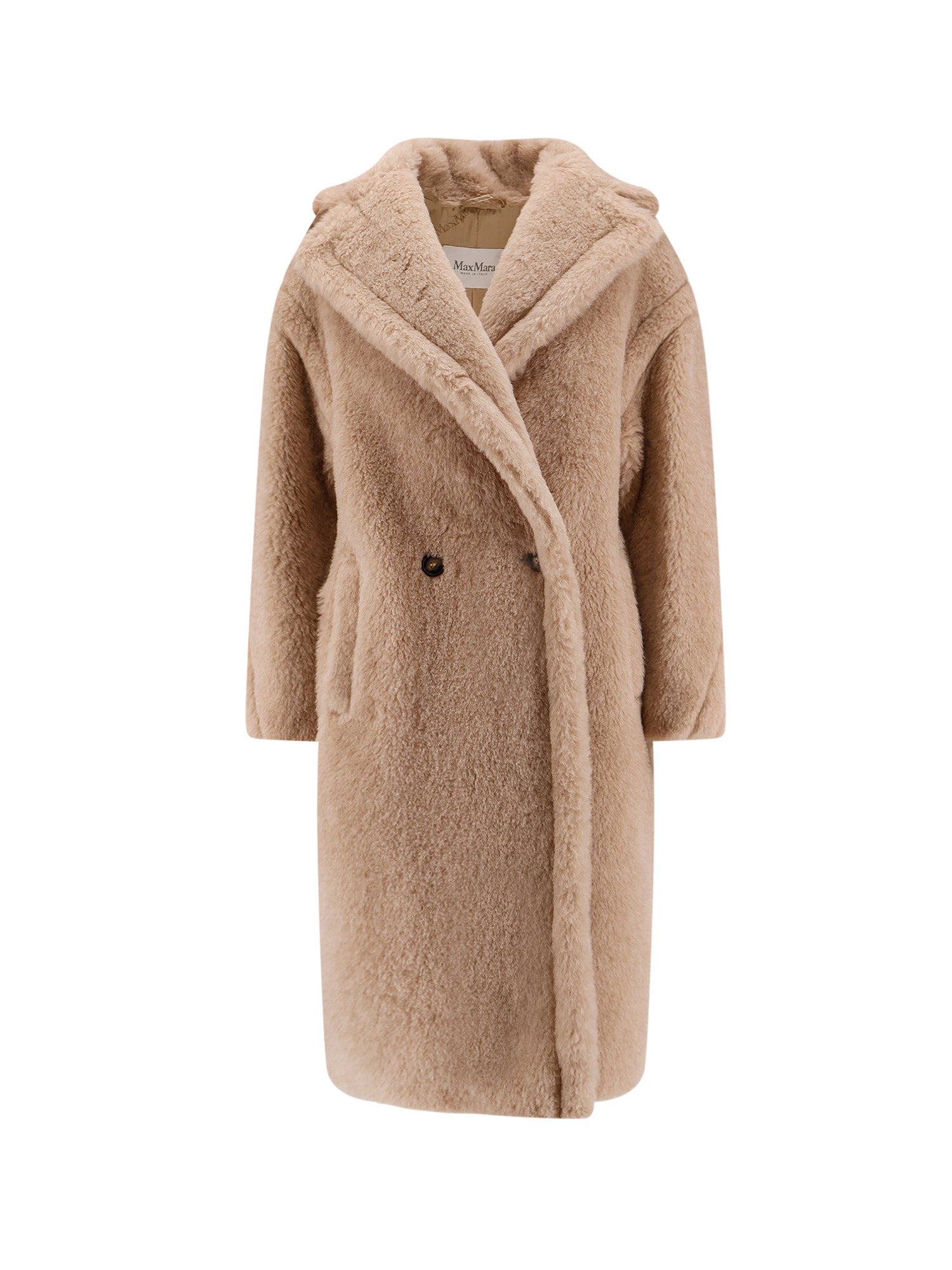 Max Mara Coats Albino Alpaca Lana Seta