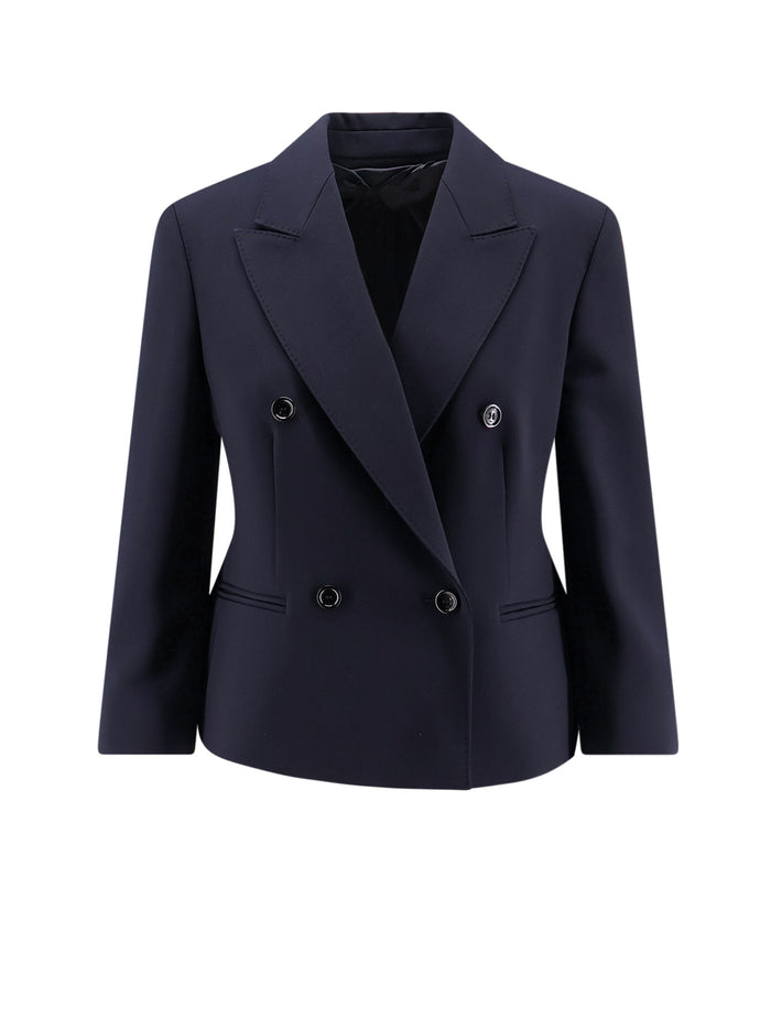 Max Mara Clothing Blu Marino Lana Vergine Elastan