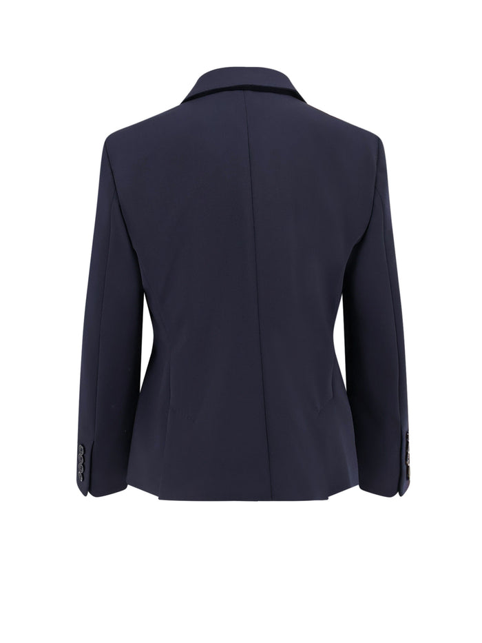 Max Mara Clothing Blu Marino Lana Vergine Elastan
