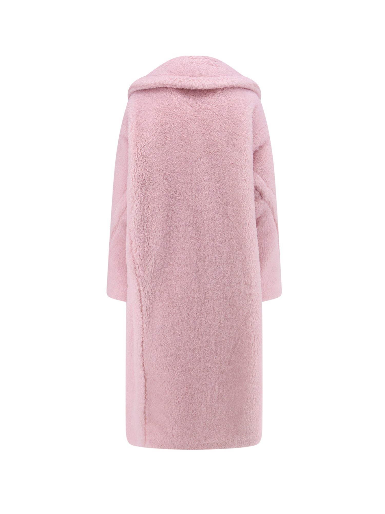 Max Mara Coats Pink Alpaca Lana Seta