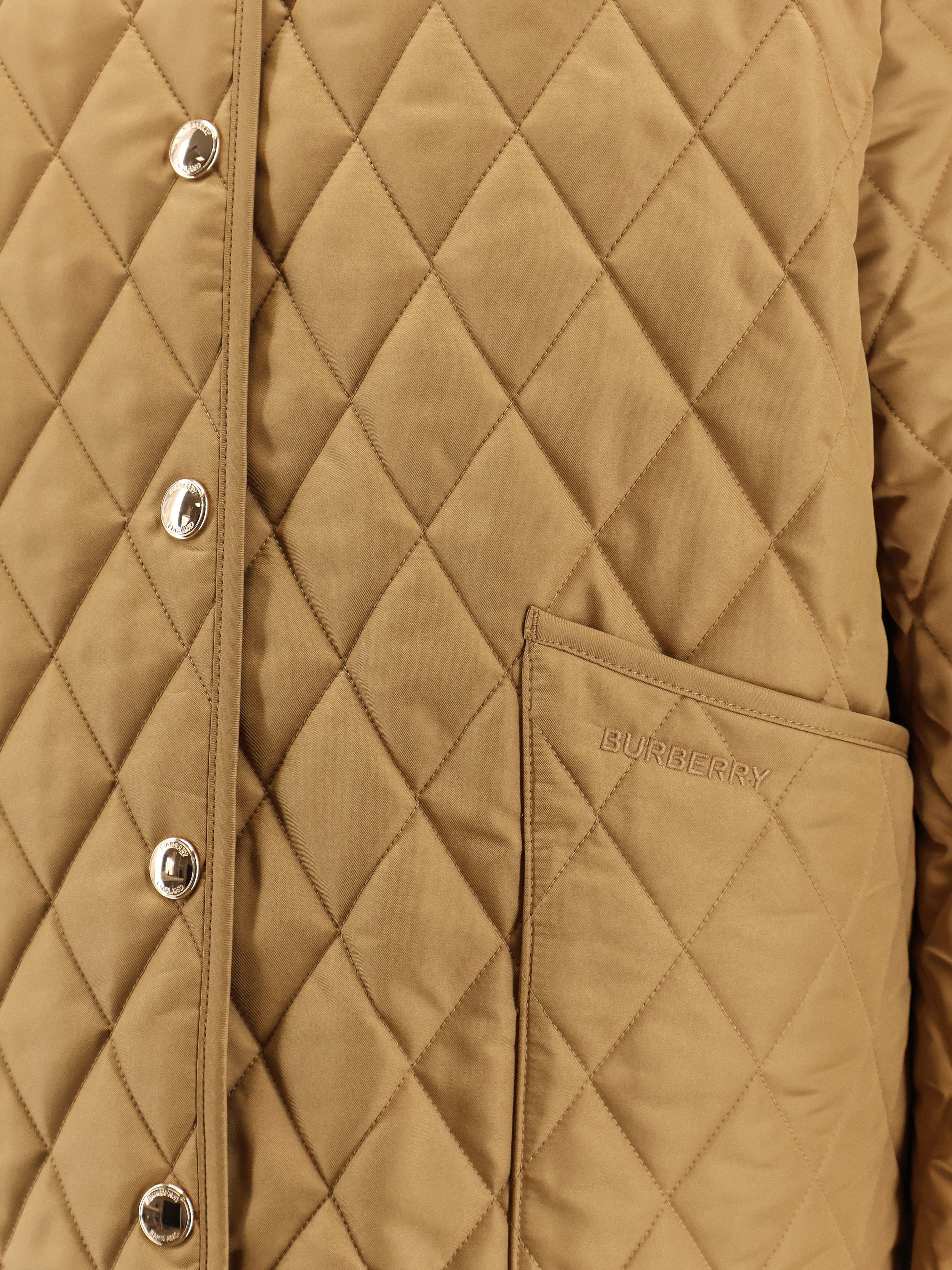 Burberry Jackets Beige Poliestere