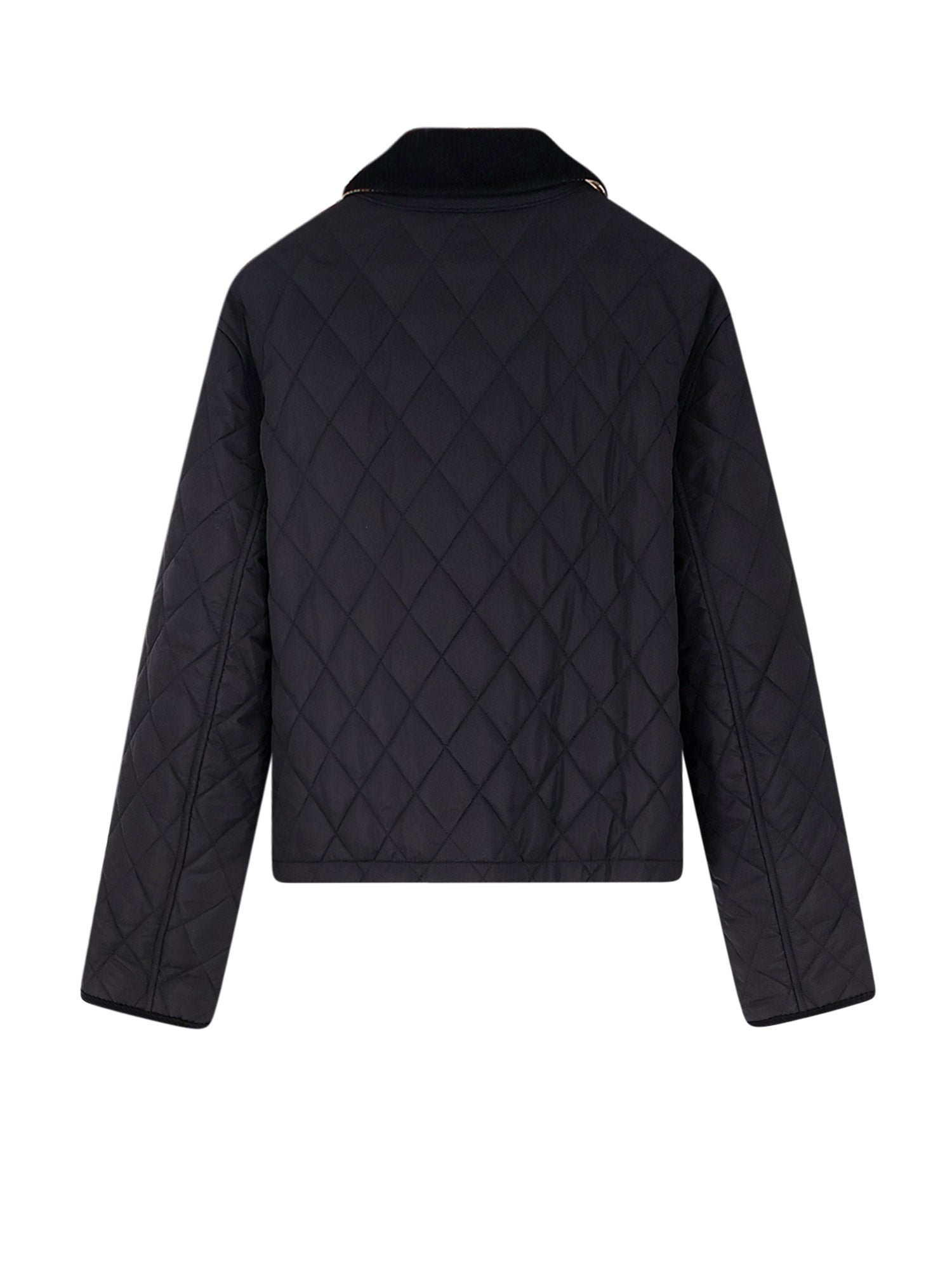 Burberry Jackets Black/sand Ip Check Poliammide