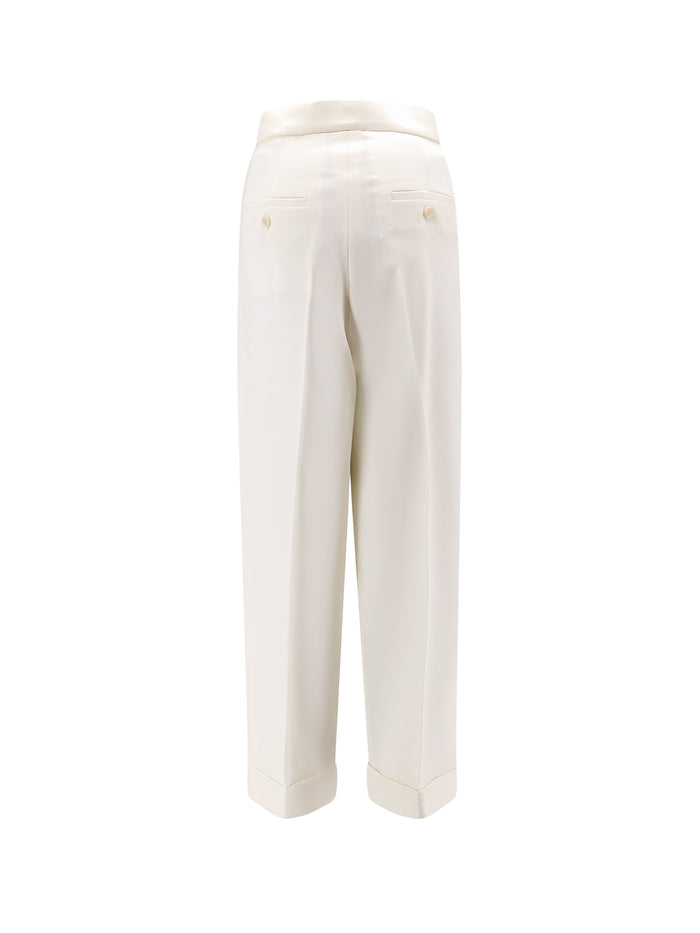 Max Mara RTW Bianco Avorio Lana Vergine Elastan