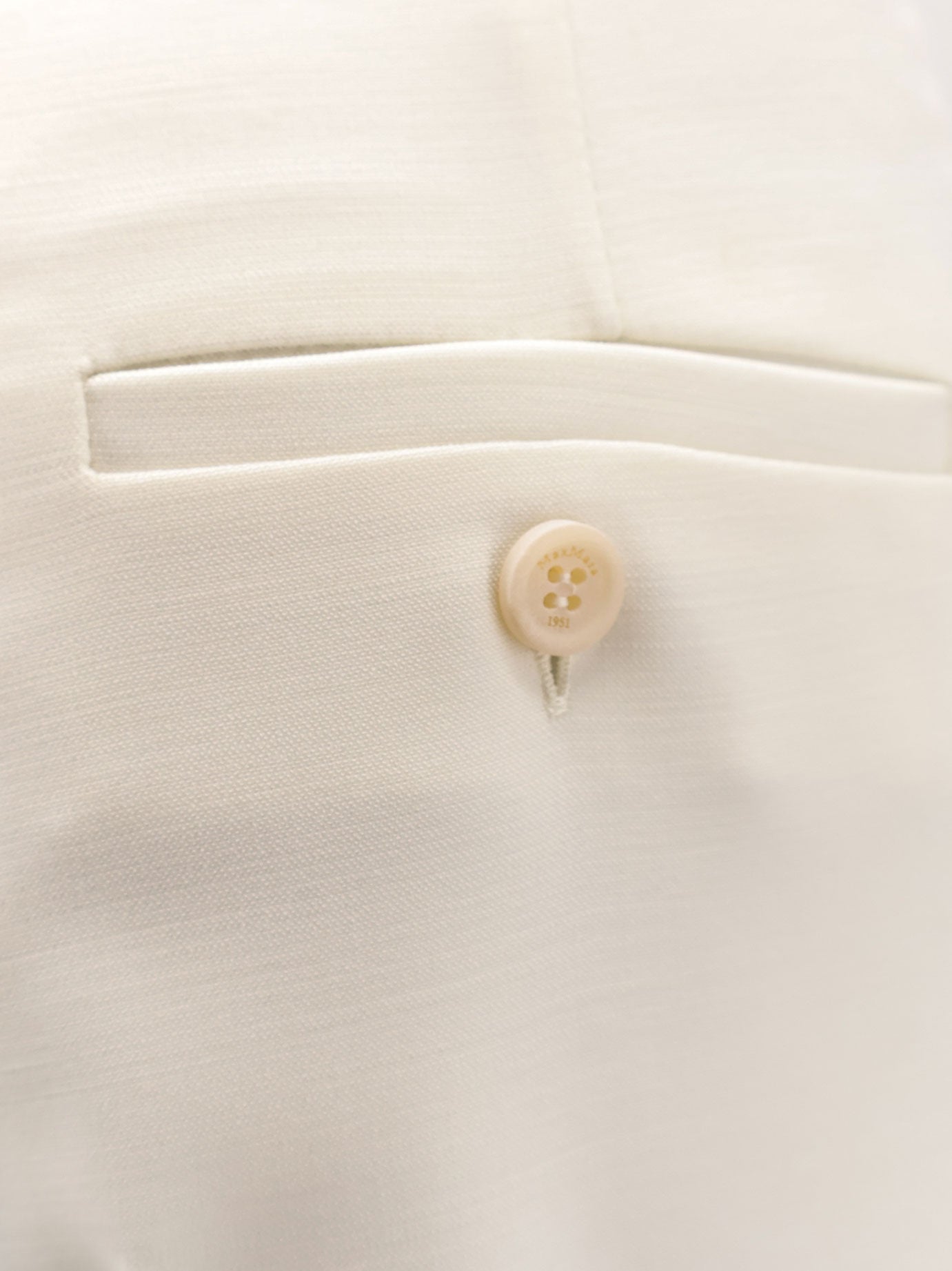 Max Mara RTW Bianco Avorio Lana Vergine Elastan