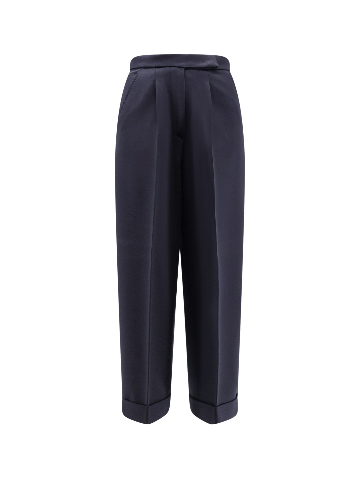 Max Mara RTW Blu Marino Lana Vergine Elastan