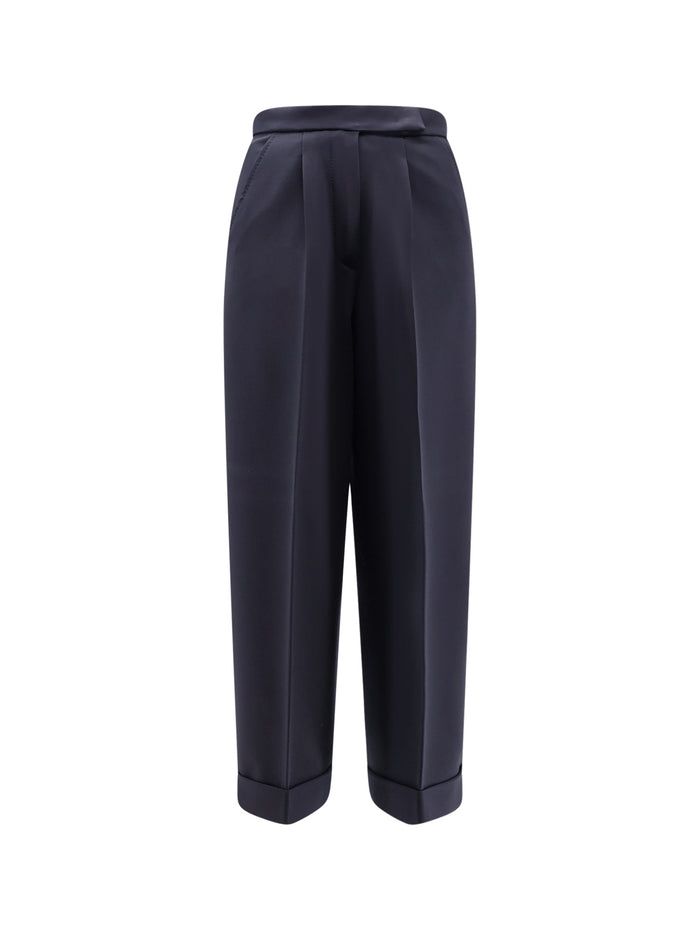 Max Mara RTW Blu Marino Lana Vergine Elastan