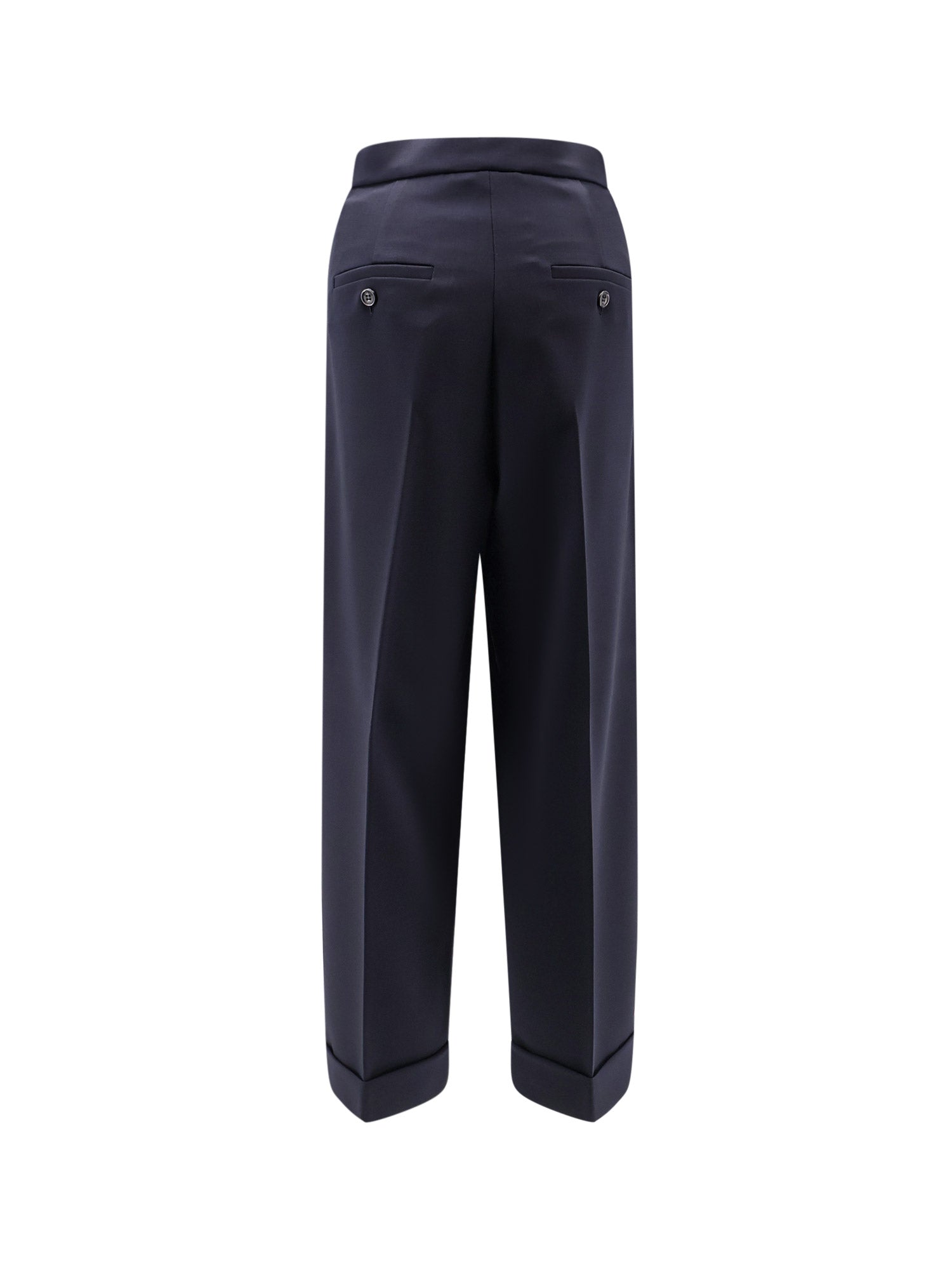 Max Mara RTW Blu Marino Lana Vergine Elastan