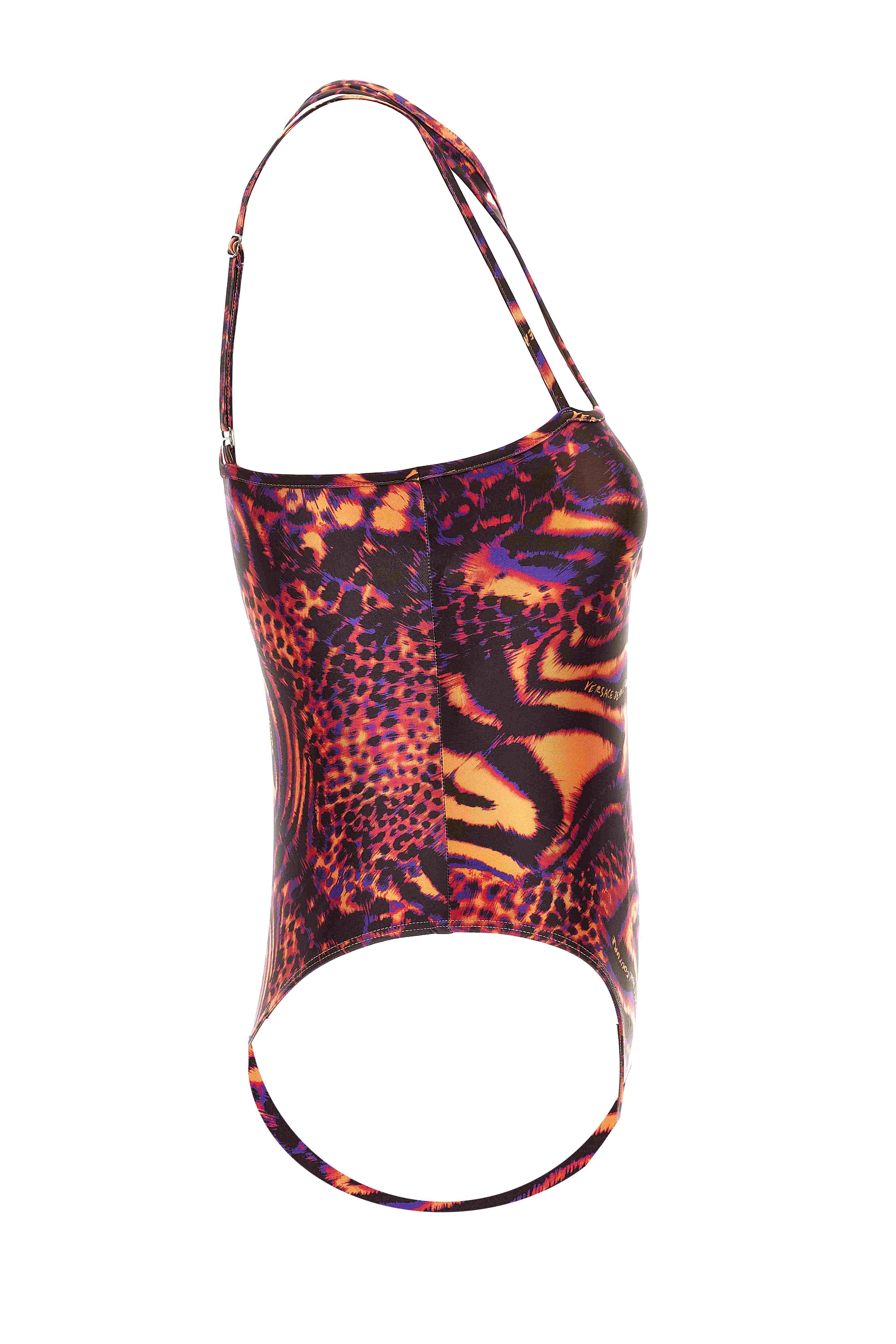 VERSACE JEANS COUTURE Top Red Poliammidica Elastam