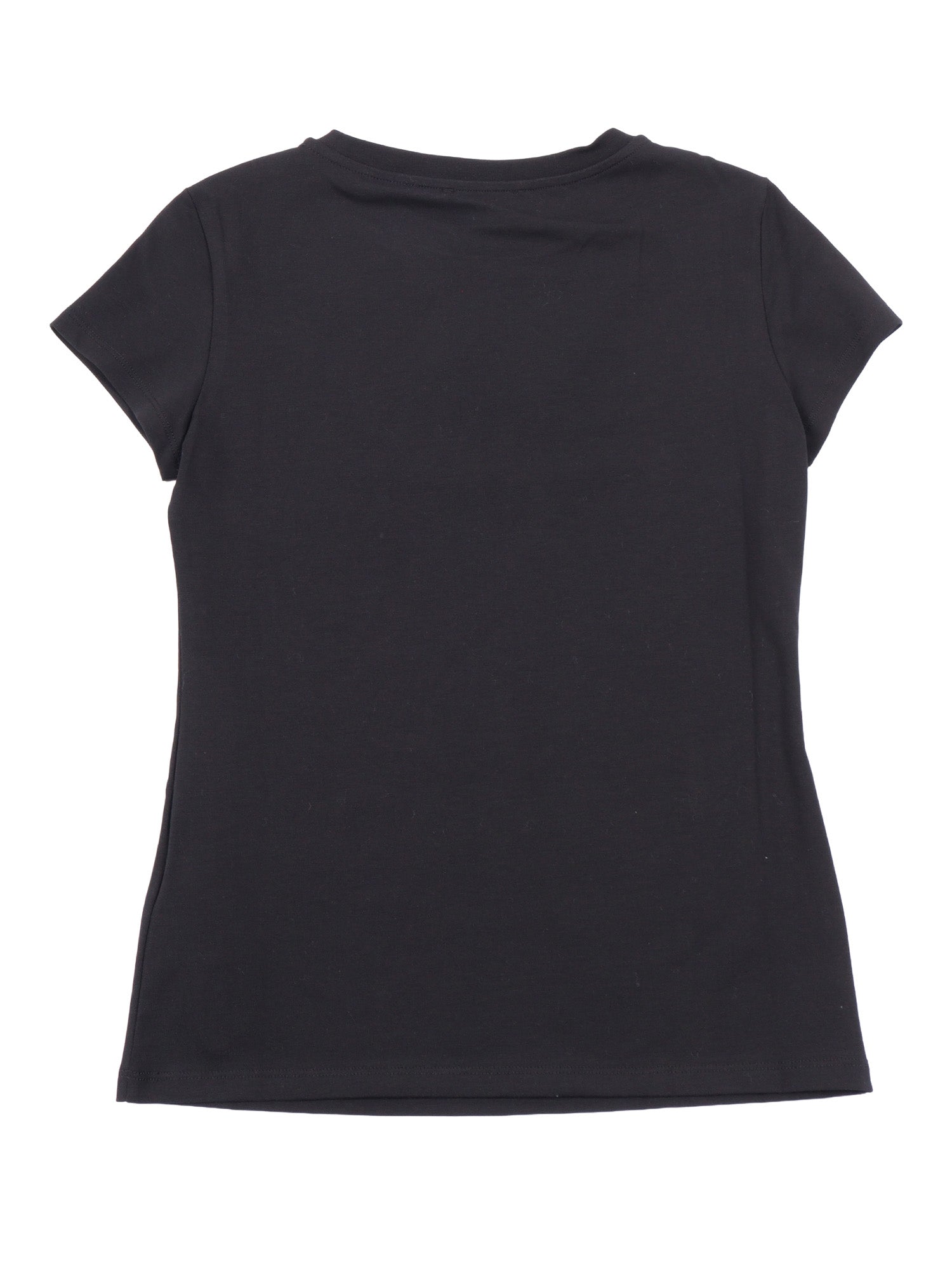 T-SHIRT-TOP Black Viscose Short Sleeves T-shirt
