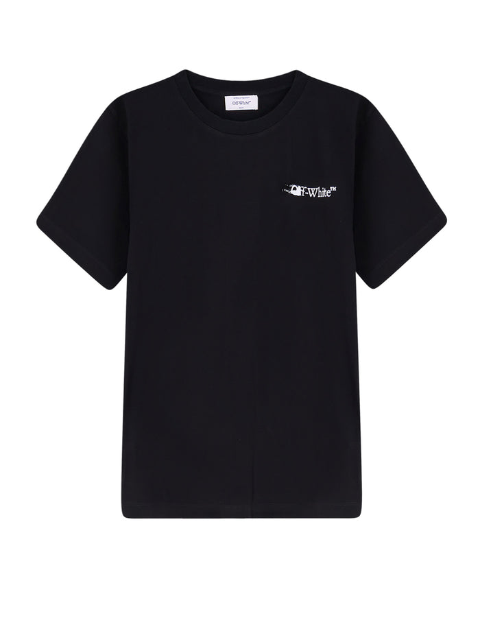 Off White T-Shirts And Polos Black Cotone
