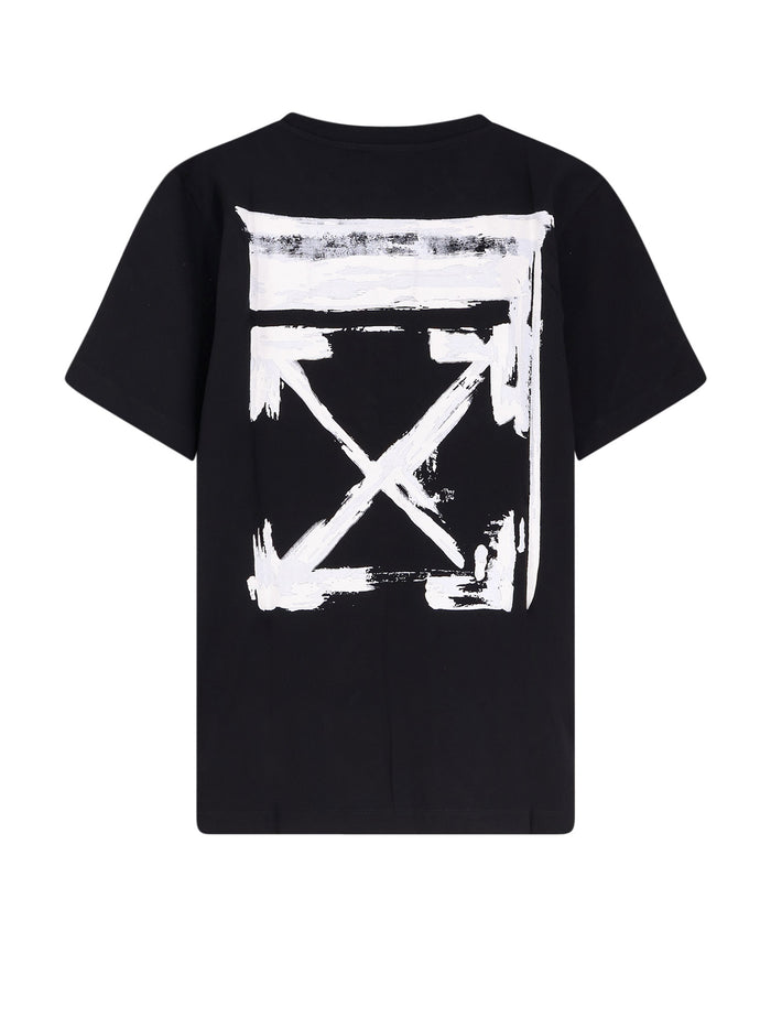 Off White T-Shirts And Polos Black Cotone