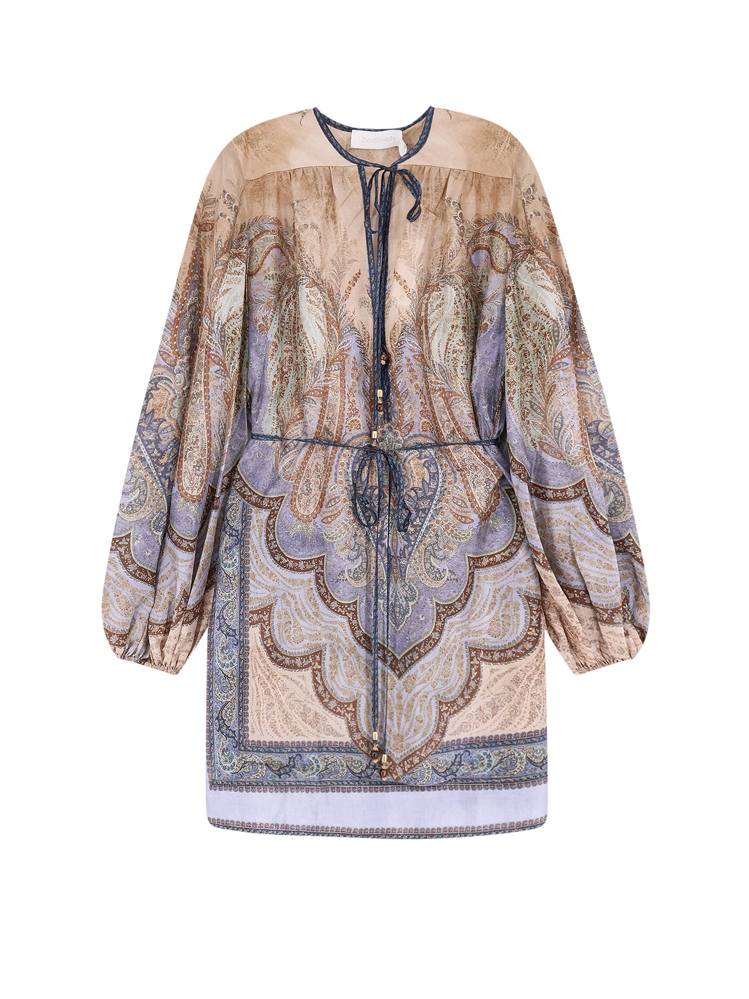 Zimmermann Dresses Tapestry Blue Multi Seta