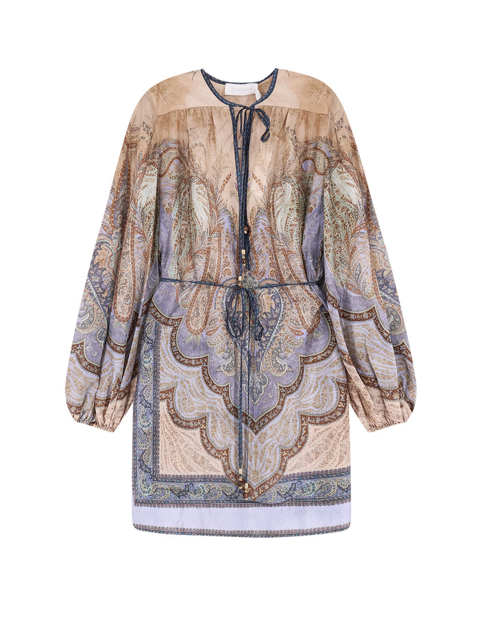 Zimmermann Dresses Tapestry Blue Multi Seta