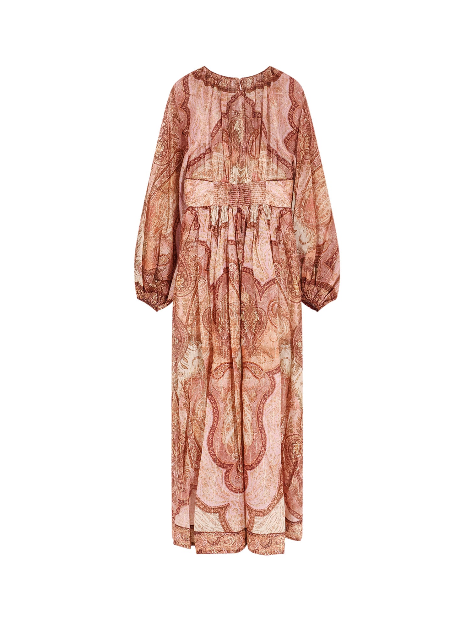 Zimmermann Dresses Tapestry Burgundy Multi Cotone