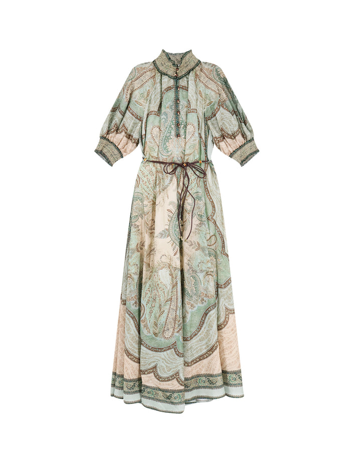 Zimmermann Dresses Tapestry Teal Multi Seta