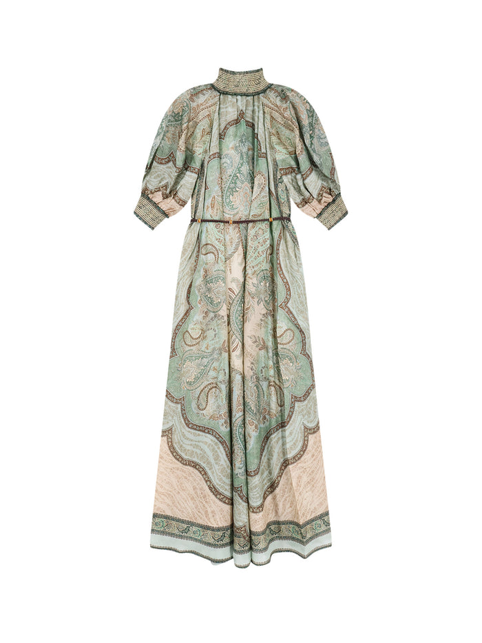 Zimmermann Dresses Tapestry Teal Multi Seta
