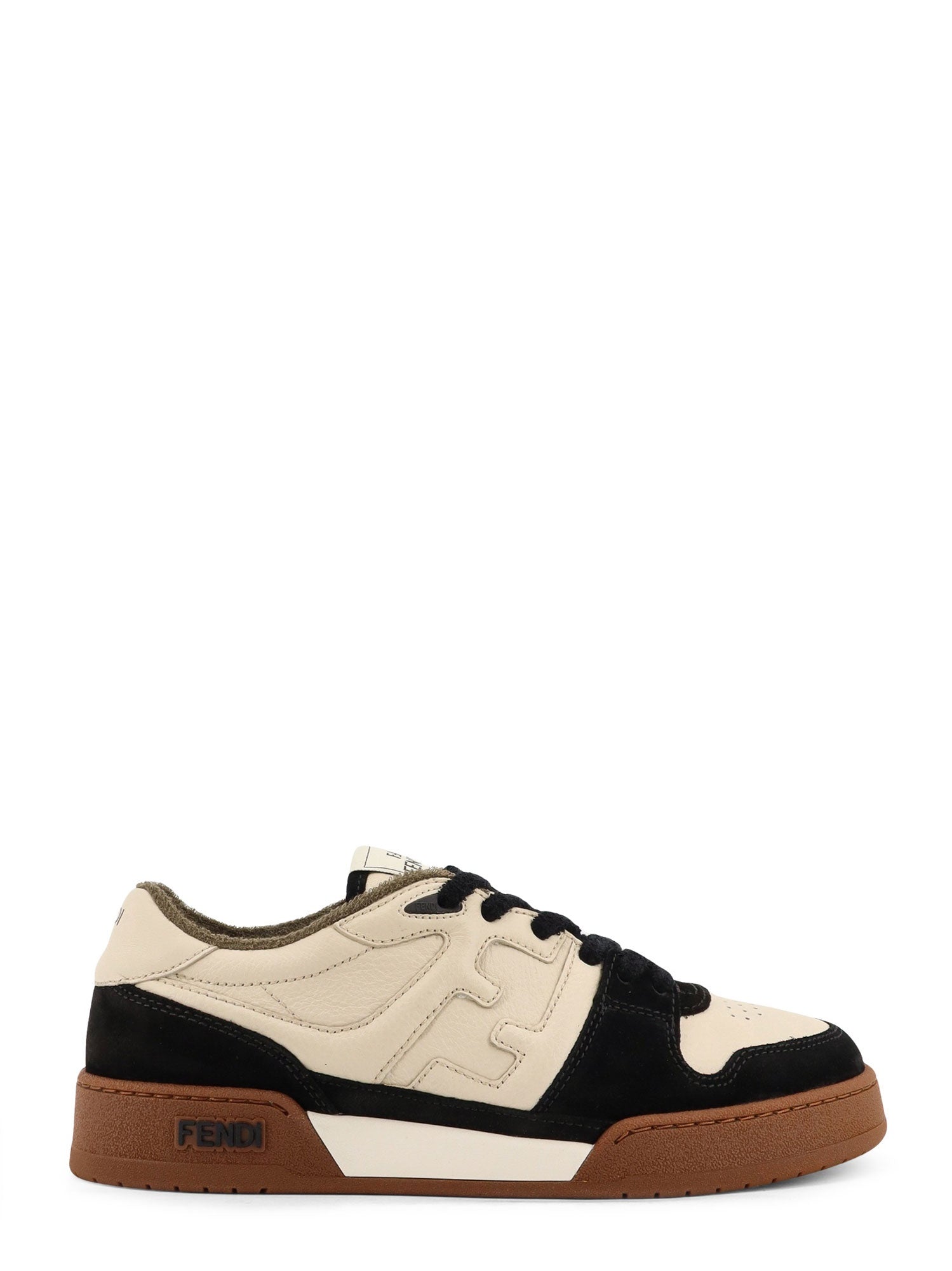 Fendi Sneakers Nero+milk+nero Pelle