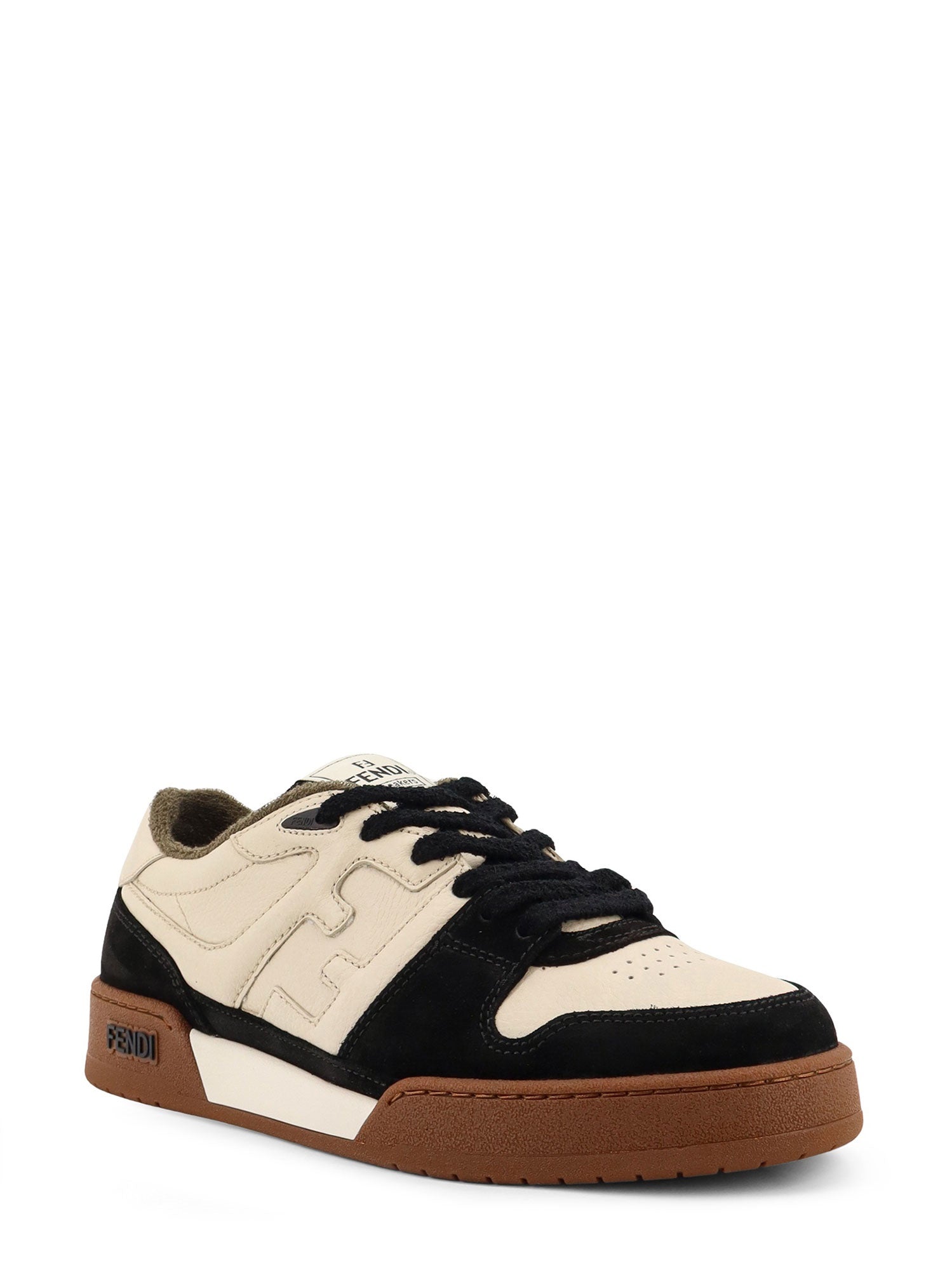 Fendi Sneakers Nero+milk+nero Pelle