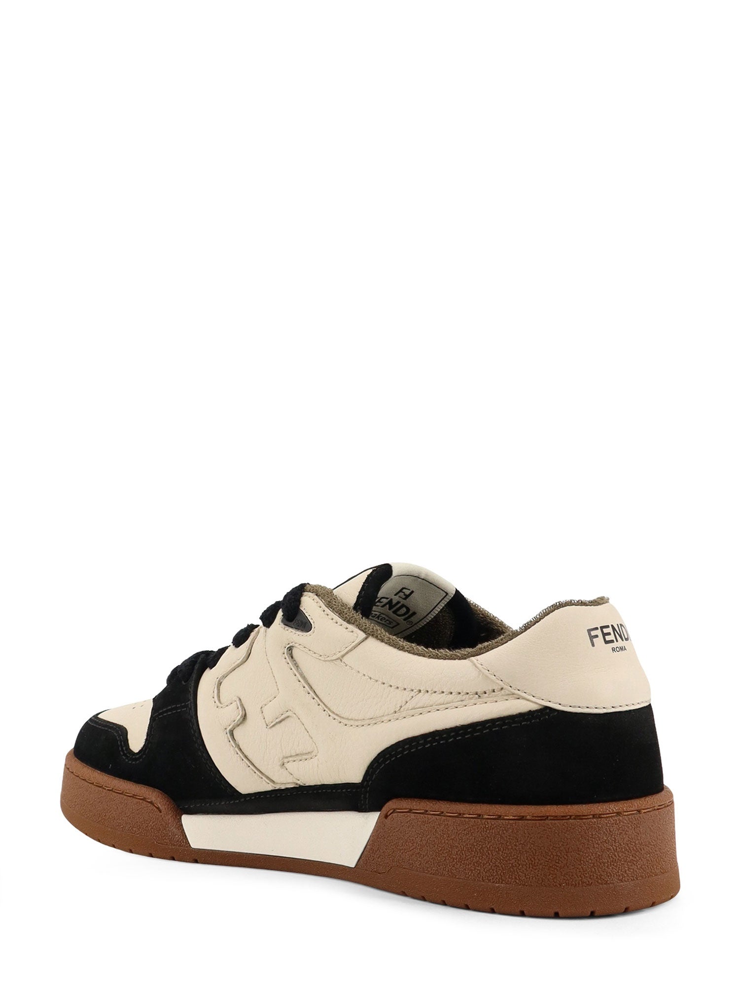 Fendi Sneakers Nero+milk+nero Pelle