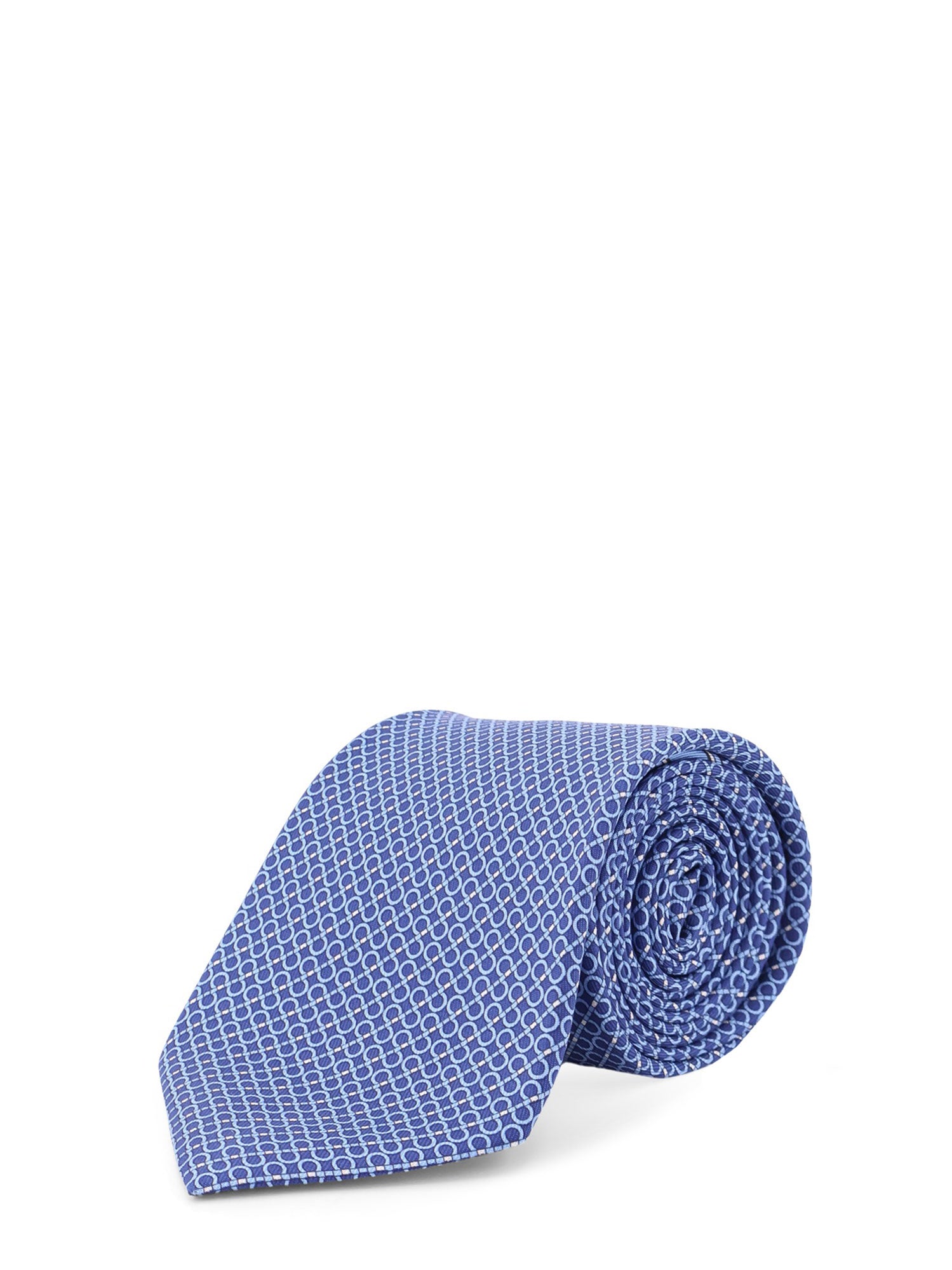 Ferragamo Ties Blue Seta