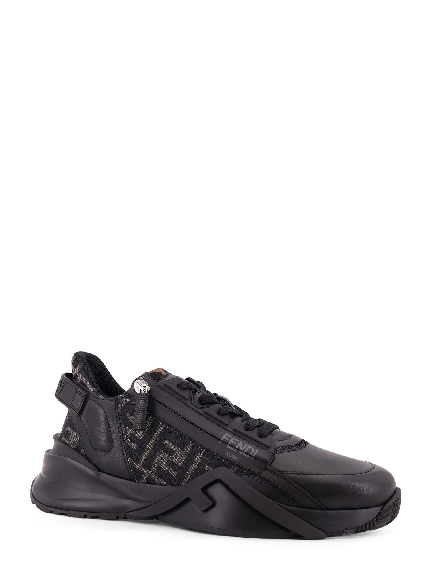 Fendi Sneakers Nero Grig Pelle