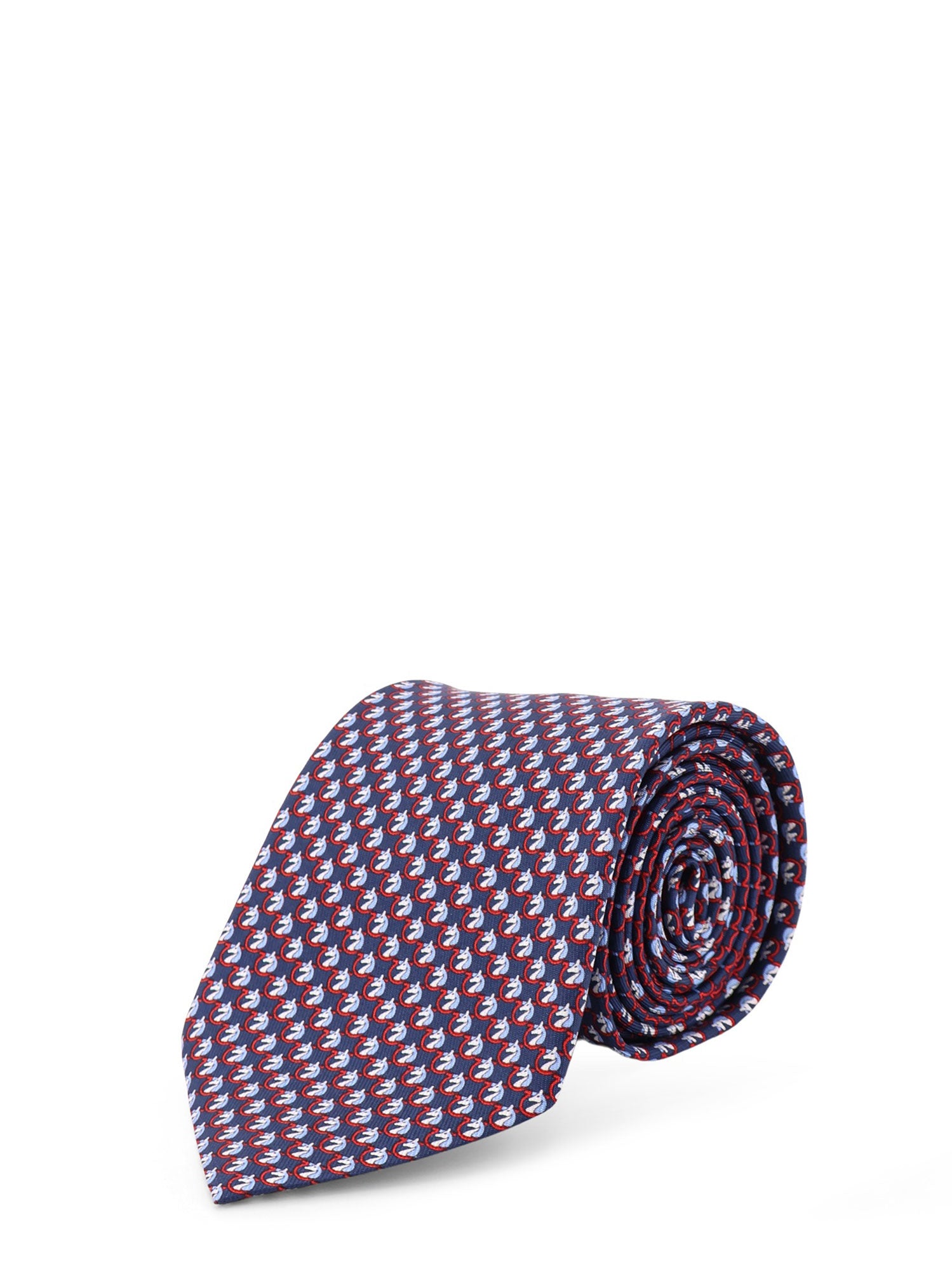 Ferragamo Ties Blue Seta