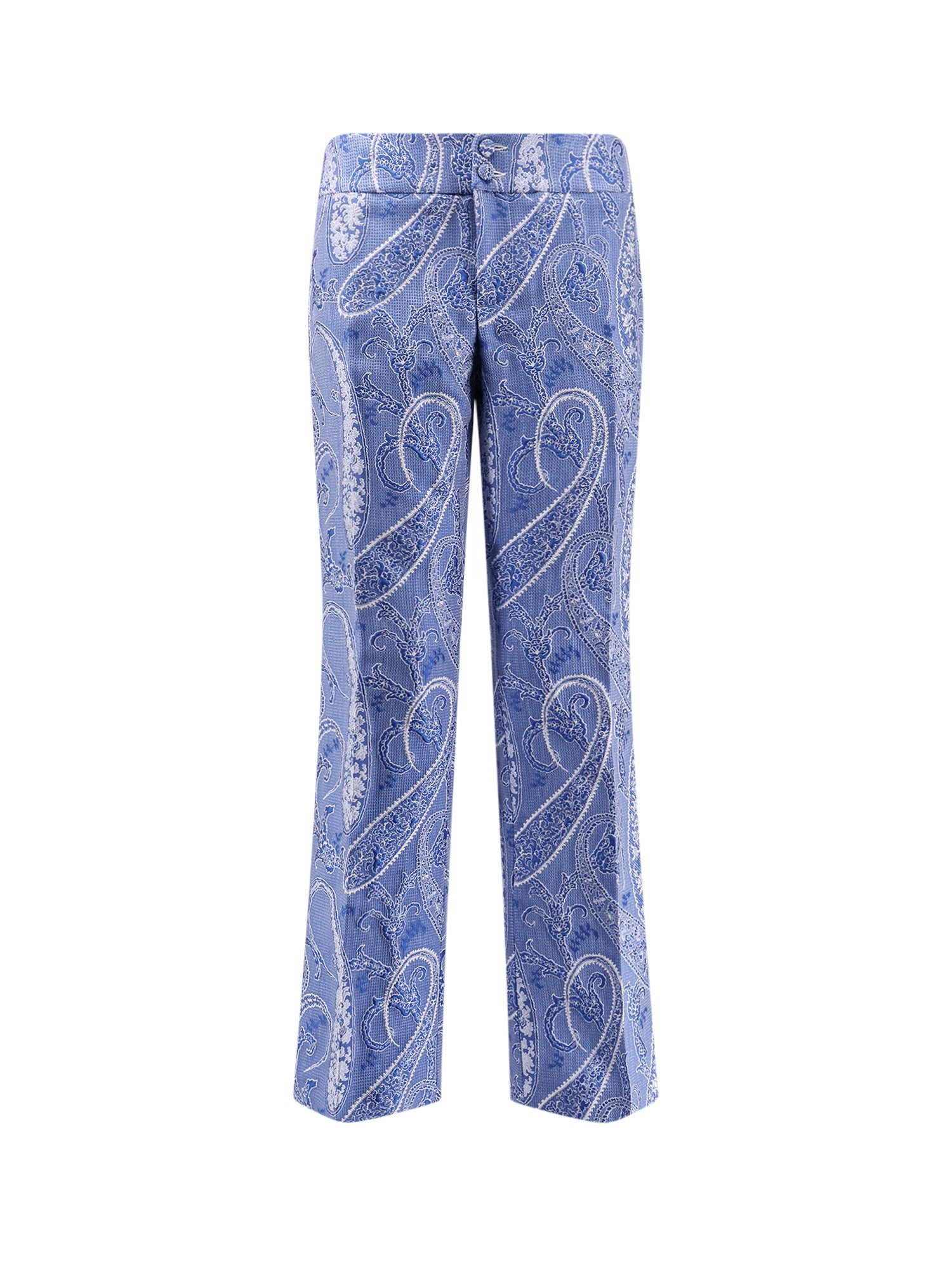 Etro RTW Blue Poliestere Seta Poliammide