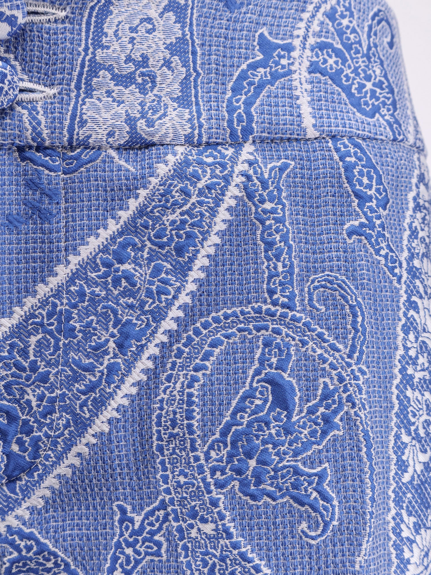 Etro RTW Blue Poliestere Seta Poliammide