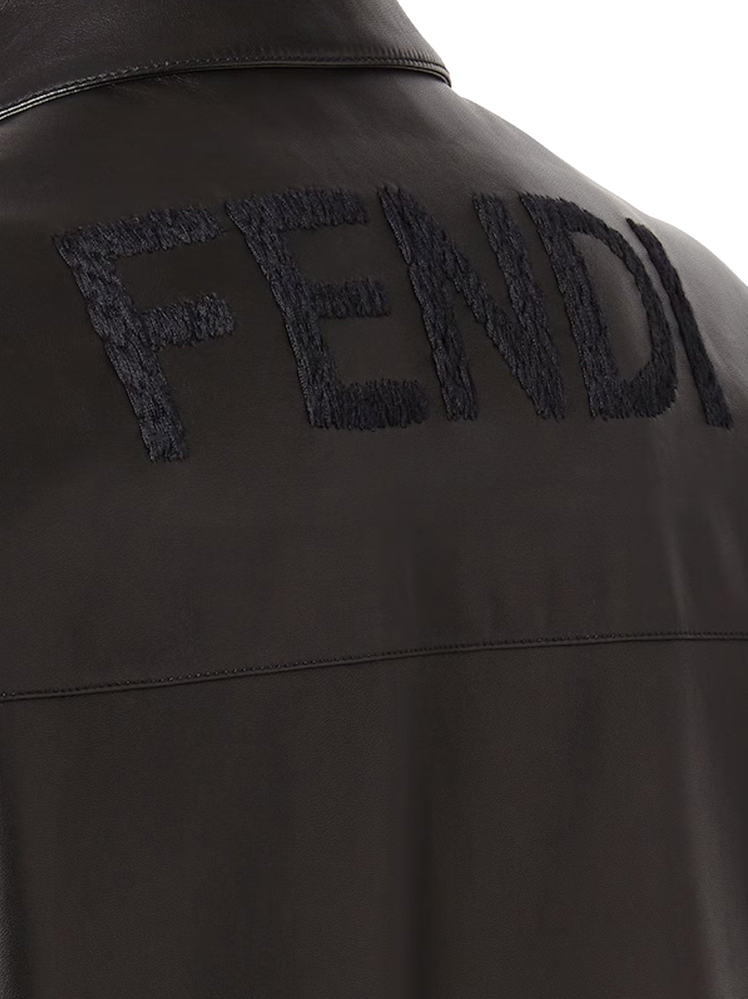 Fendi Jackets Black Pelle