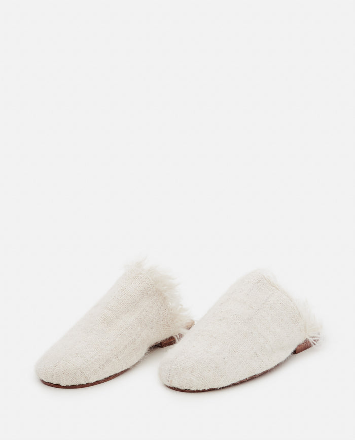Thibault Van Der Straete Flat Shoes White Alpaca
