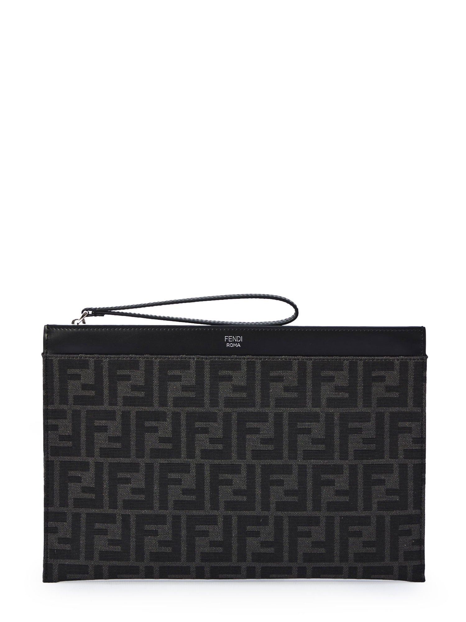 Fendi Bags Asf Nr Nero P Tessuto Ff / Pelle