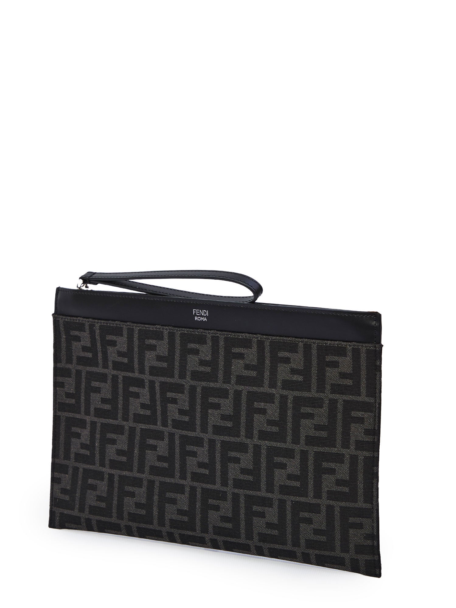 Fendi Bags Asf Nr Nero P Tessuto Ff / Pelle