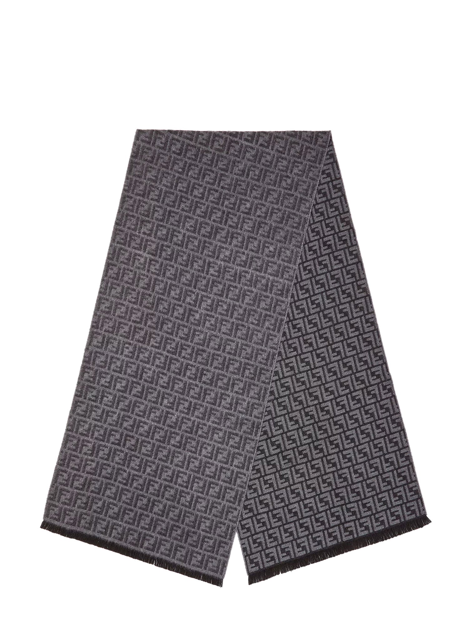 Fendi Scarfs Grigio/antracite Lana Vergine