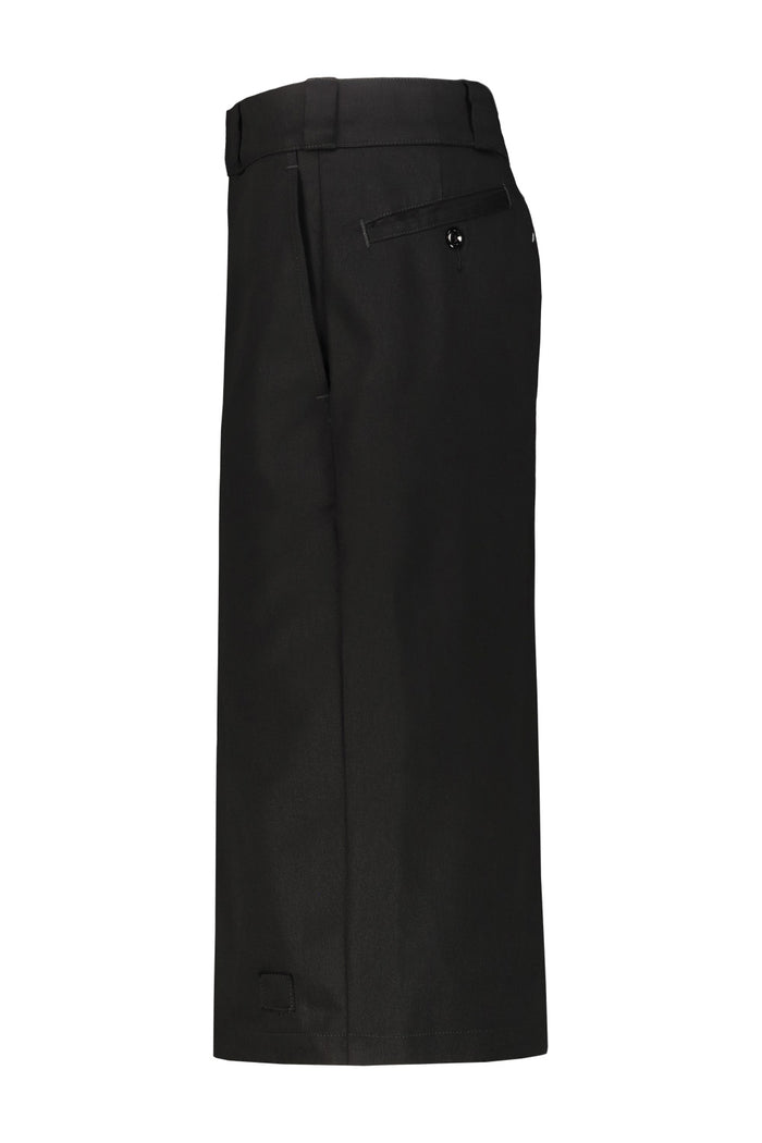 Black Cotton Pencil Skirt Polyester Gonna