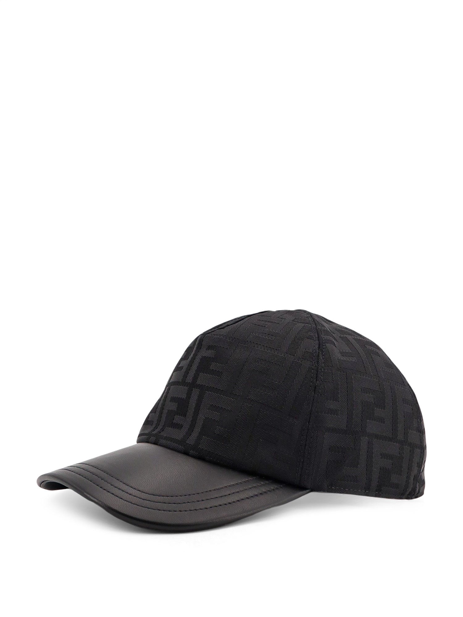 Fendi Hats Black Nylon/pelle