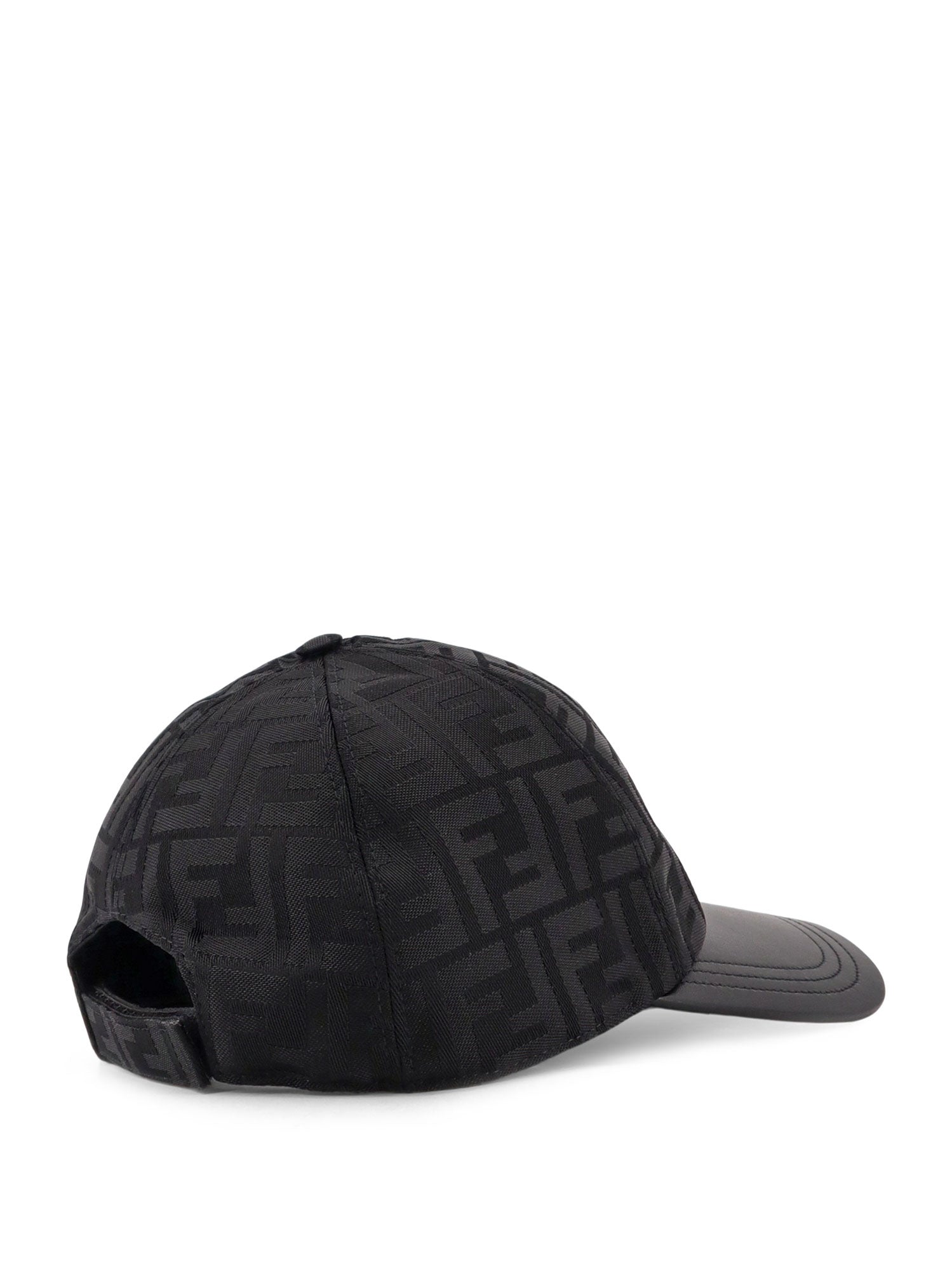 Fendi Hats Black Nylon/pelle