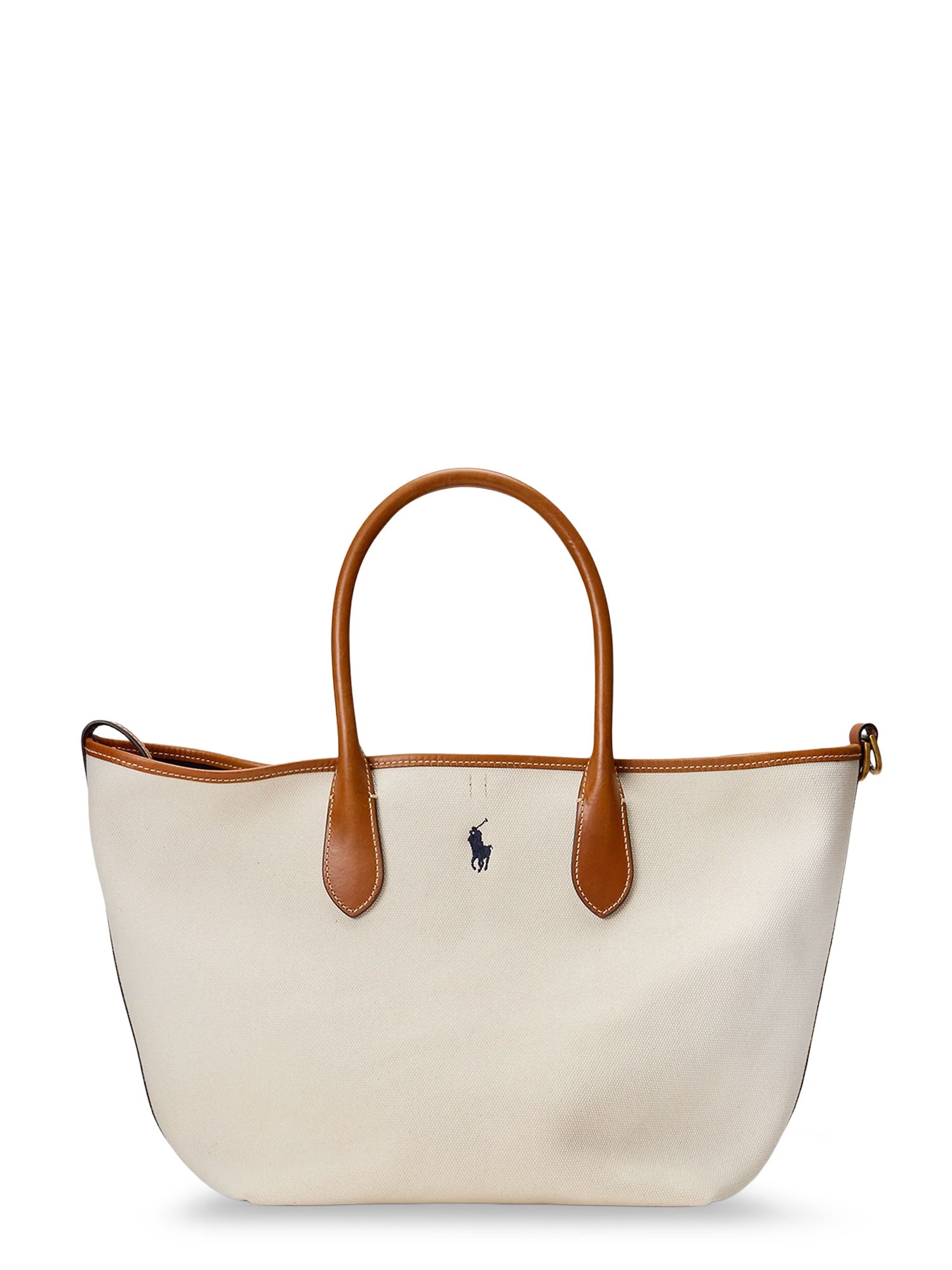 Polo Ralph Lauren Bags Naturalnavy Canvas